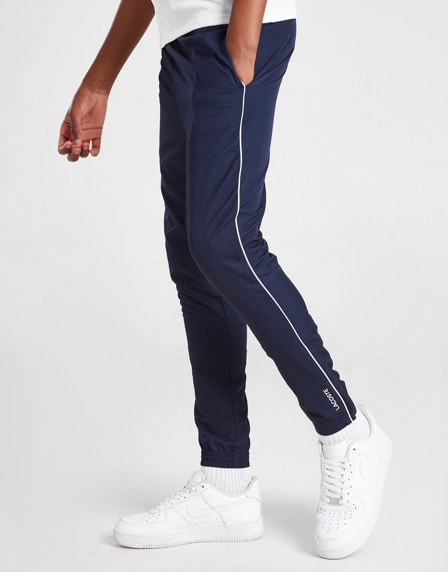 lacoste tape woven track pants junior