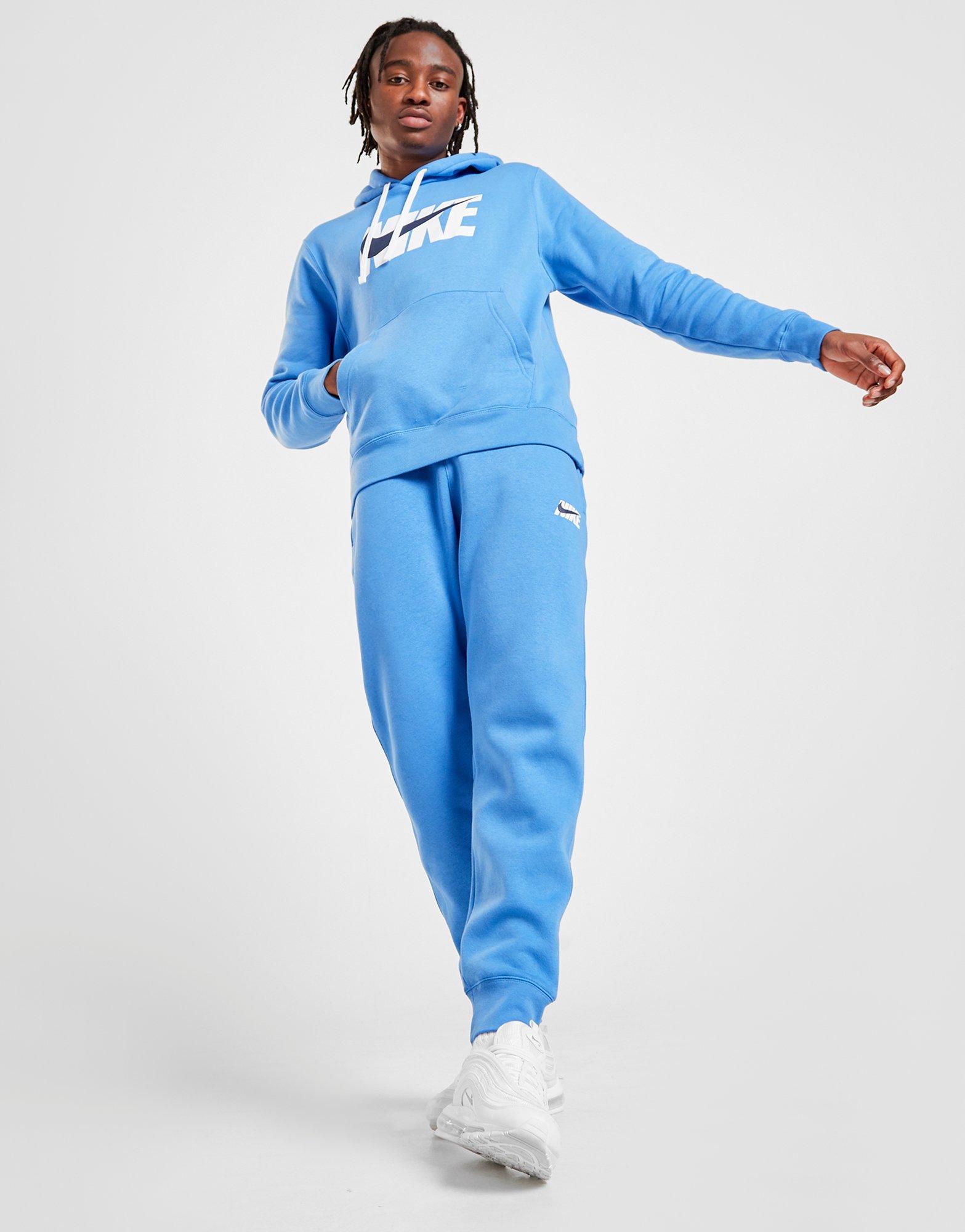 nike club tracksuit blue