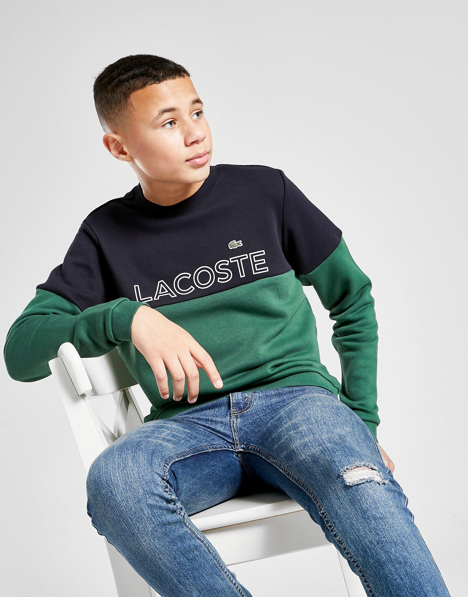 lacoste sweatshirt junior