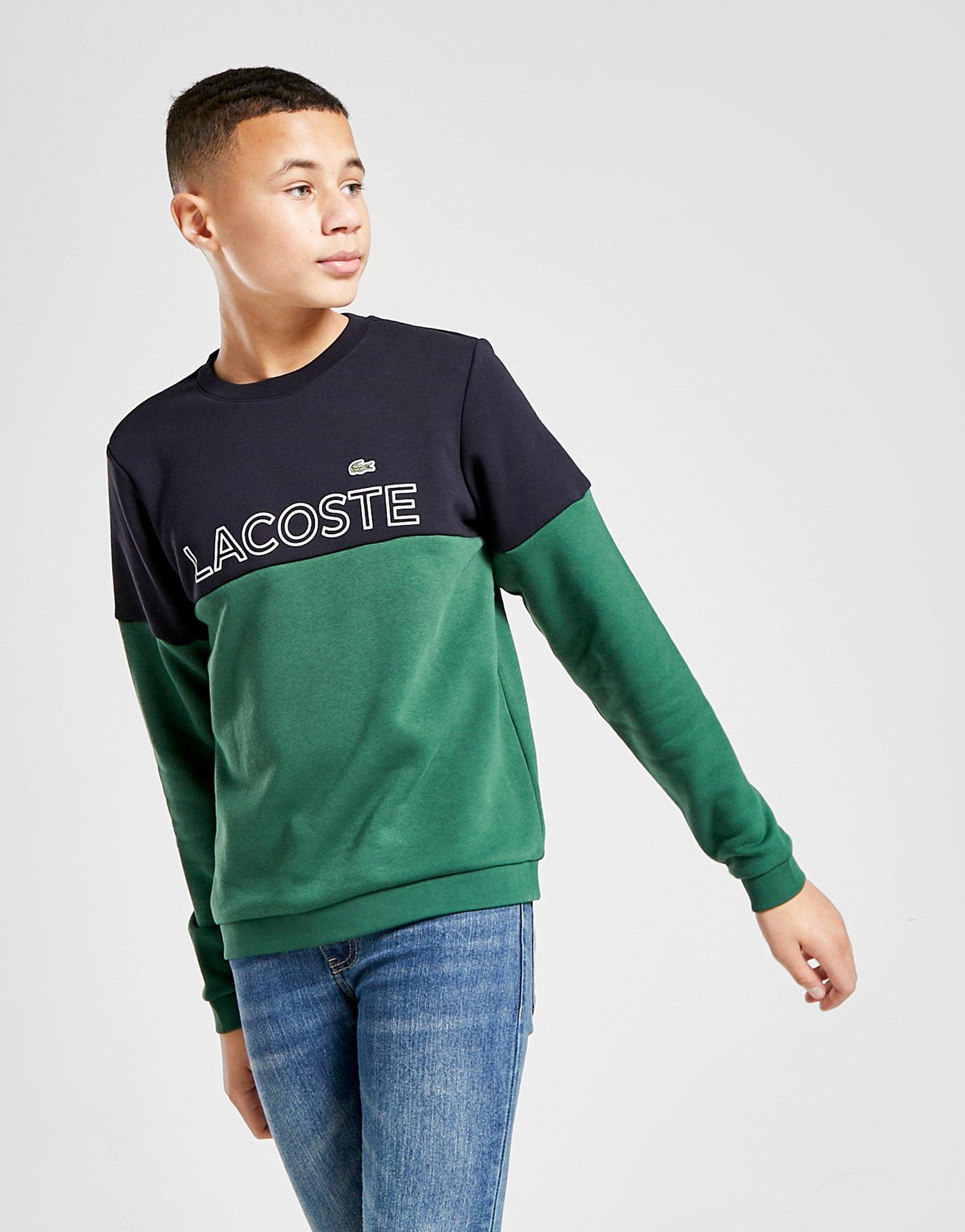 lacoste sweatshirt junior