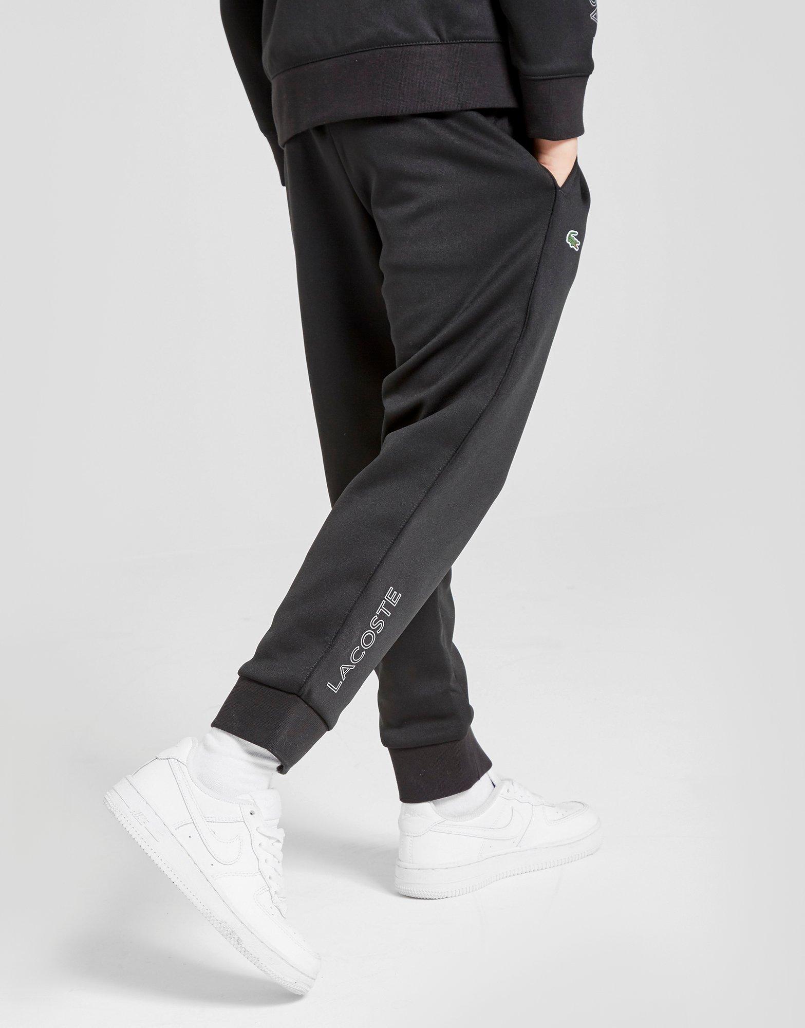 black lacoste joggers