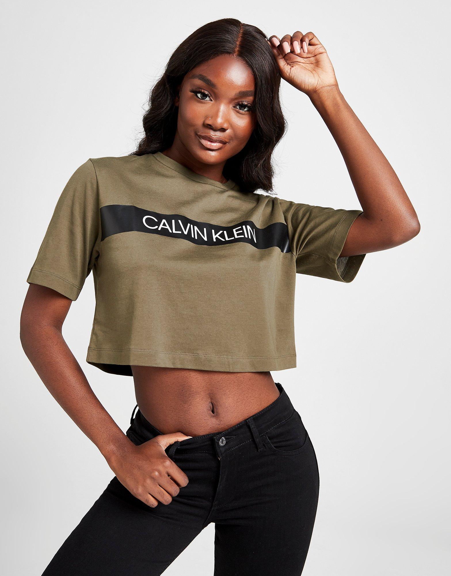 calvin klein cropped tshirt