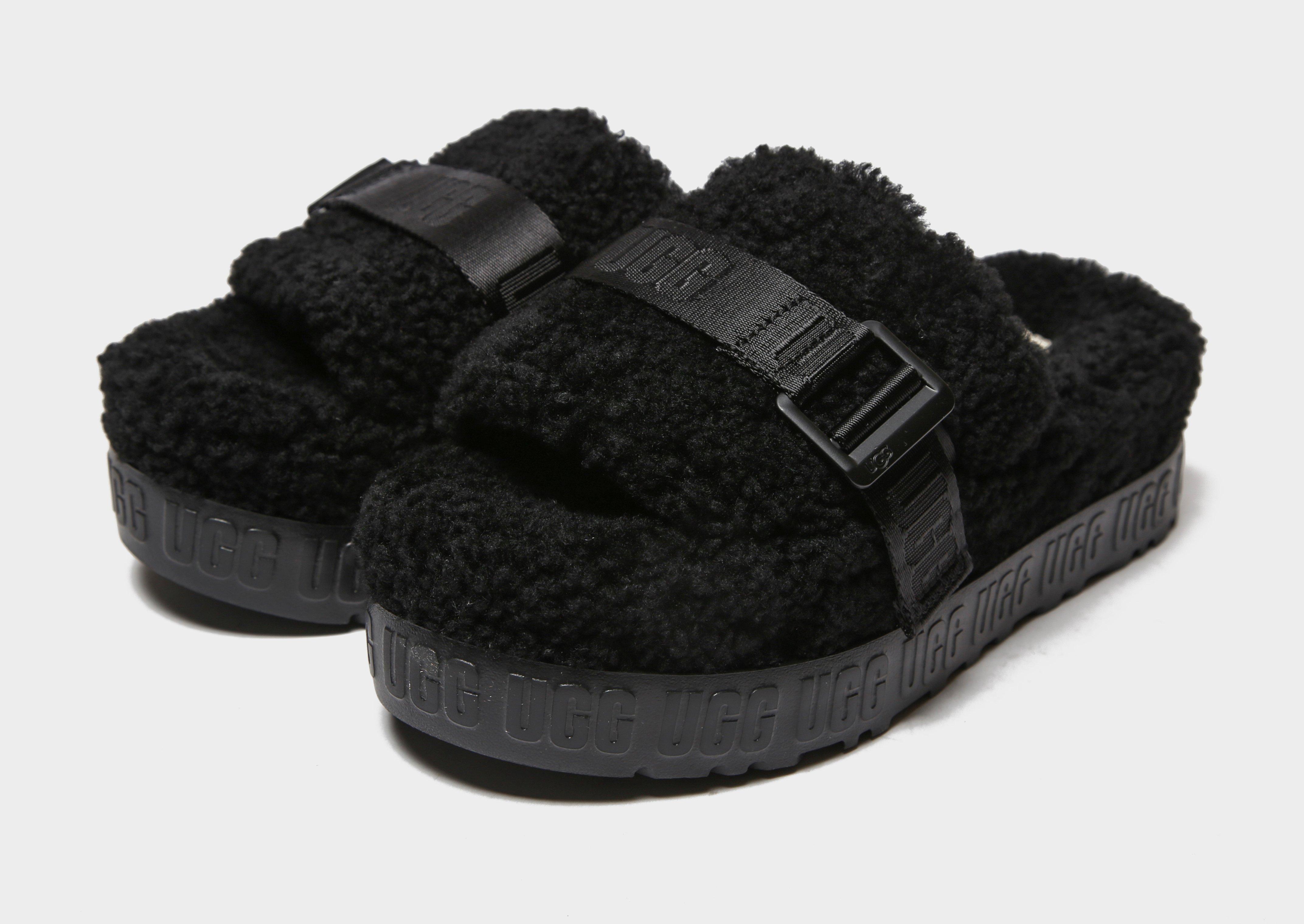 black slide uggs