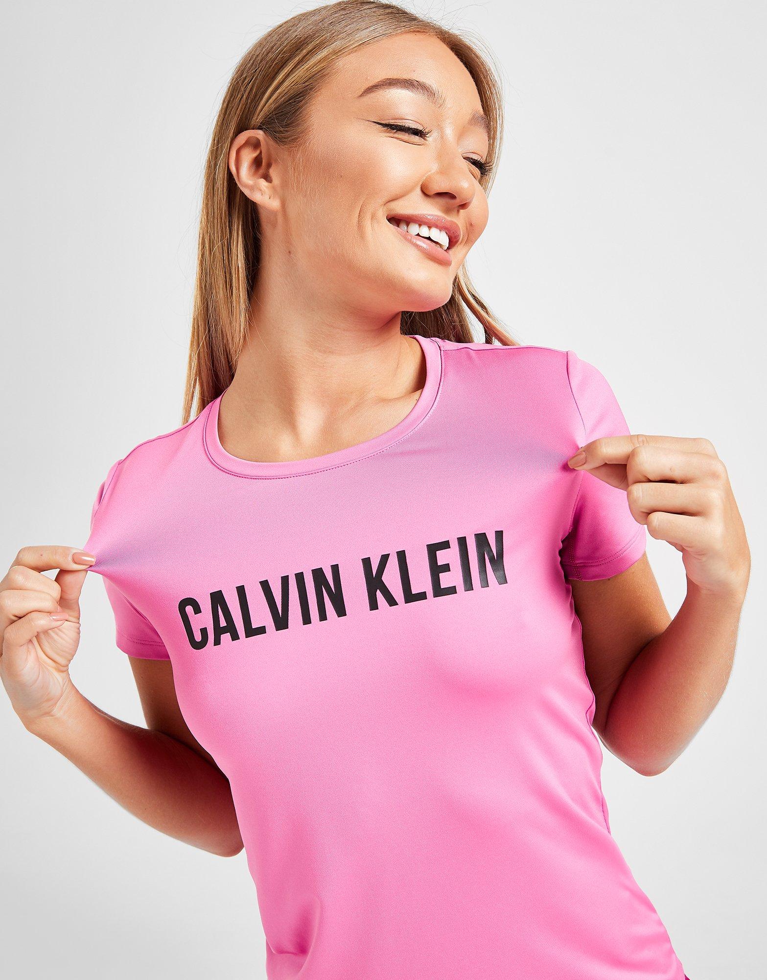 calvin klein t shirt dam rosa