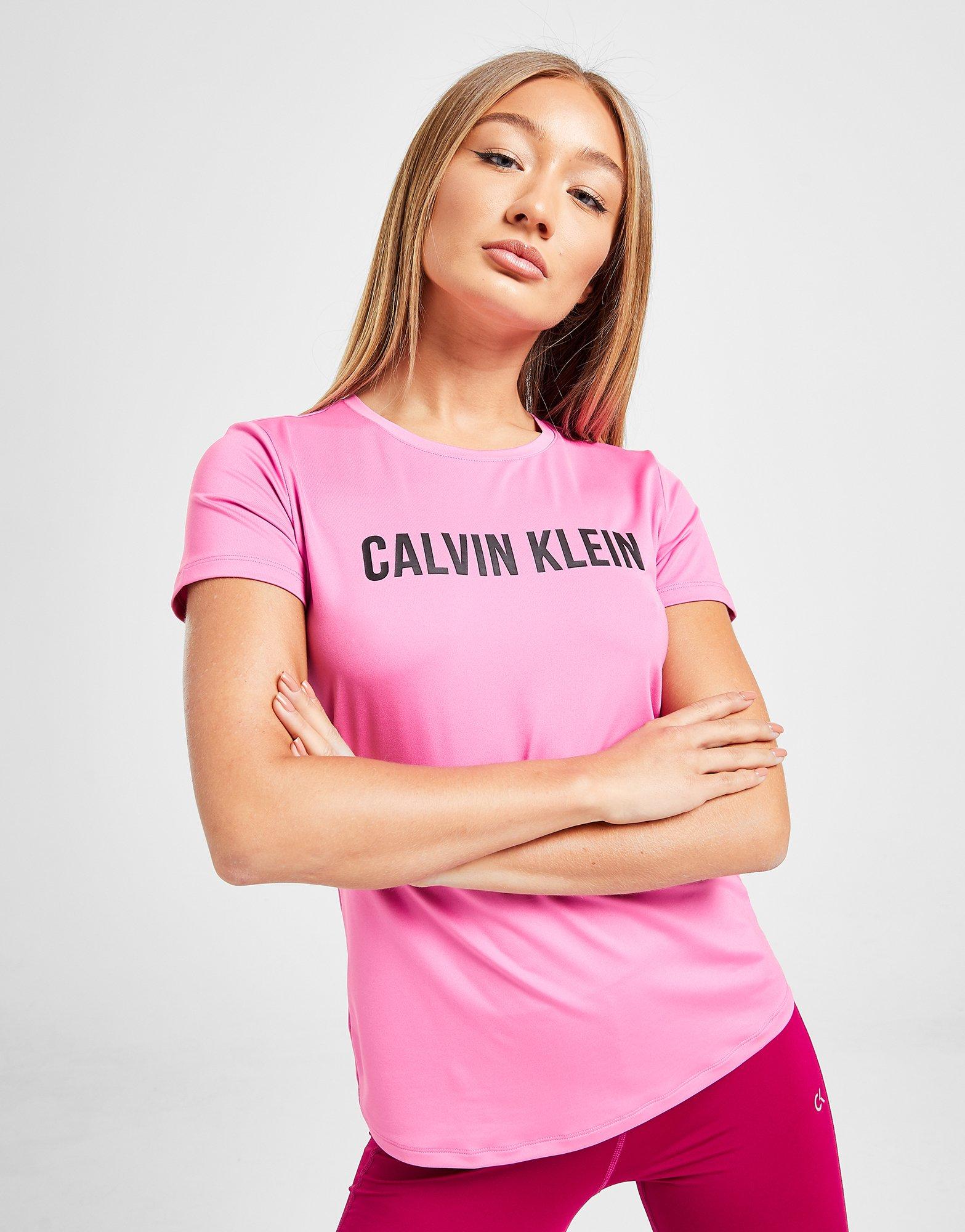 calvin klein t shirt dam rosa