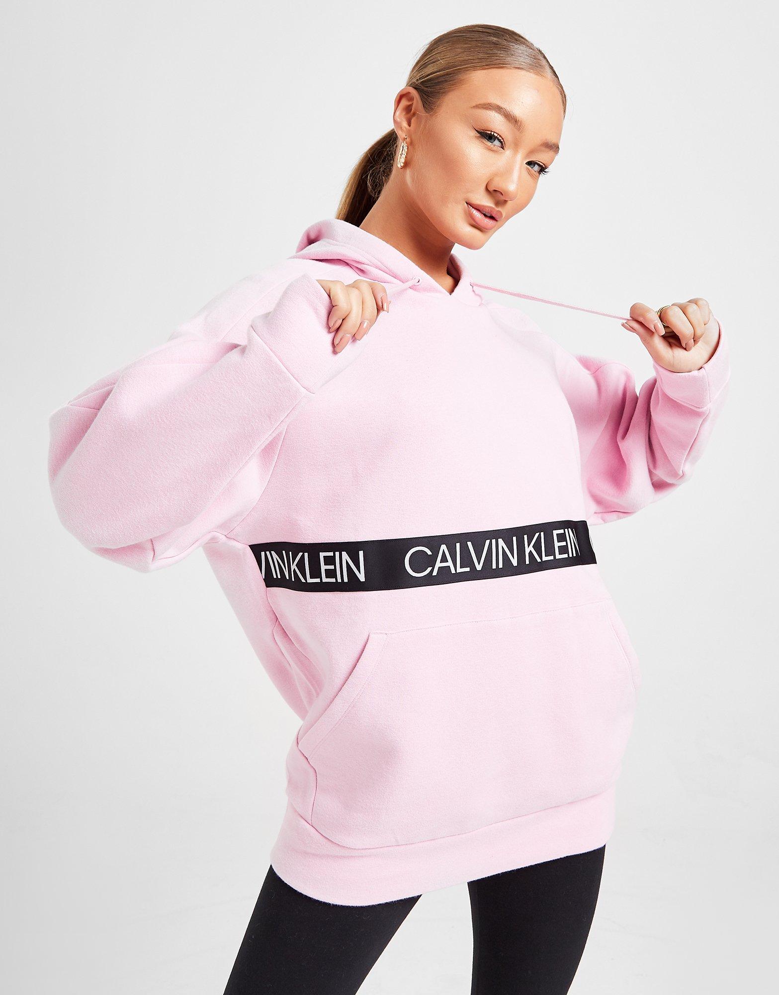 pink calvin klein hoodie