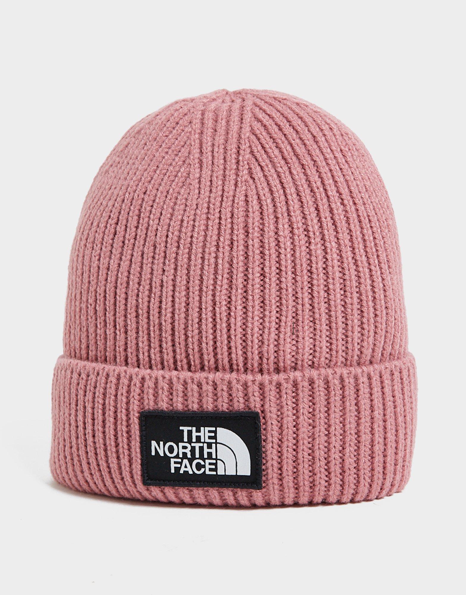 north face beanie pink