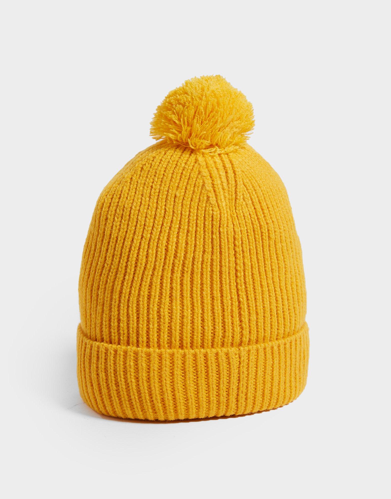 north face beanie yellow