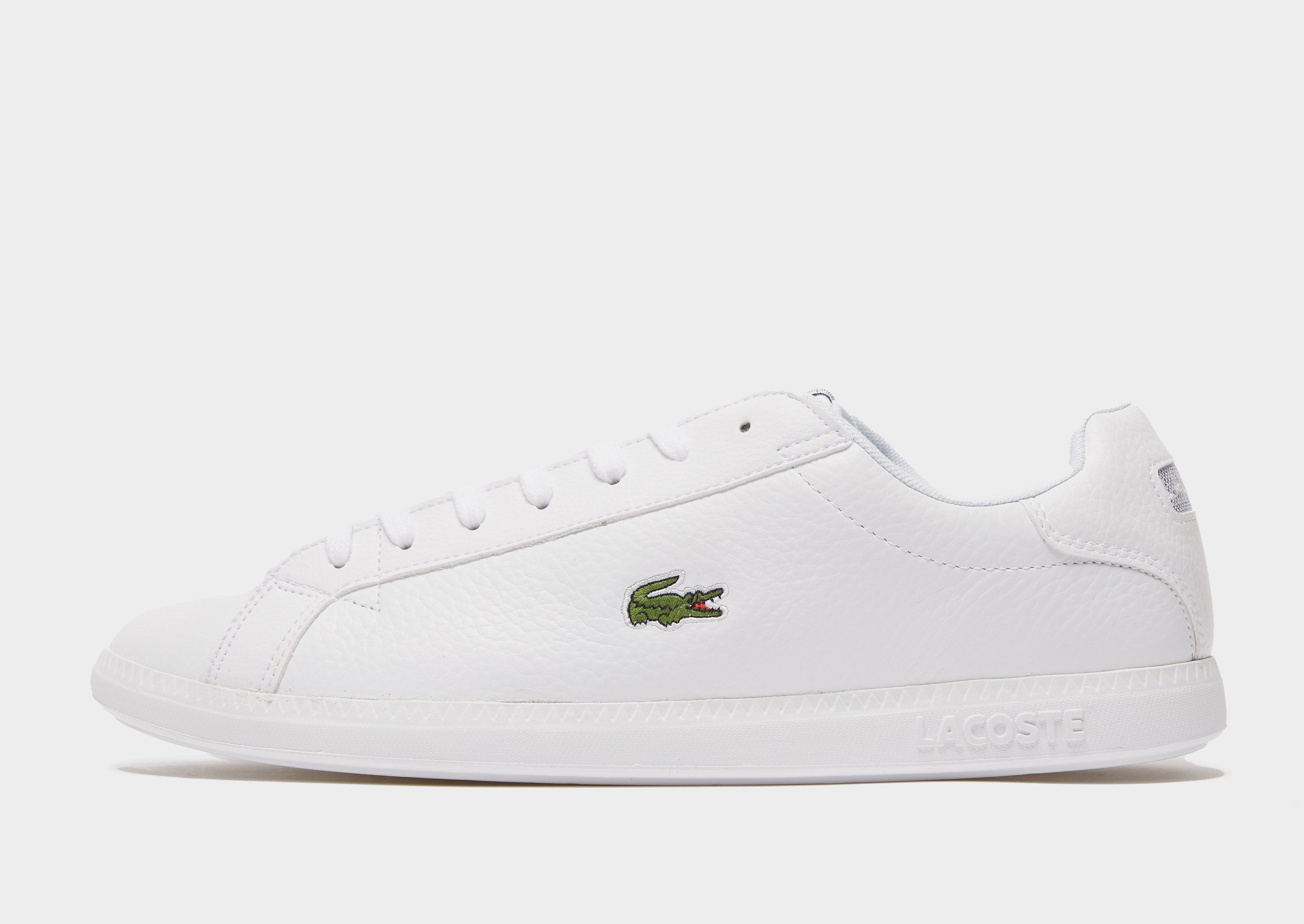 lacoste graduate trainers white