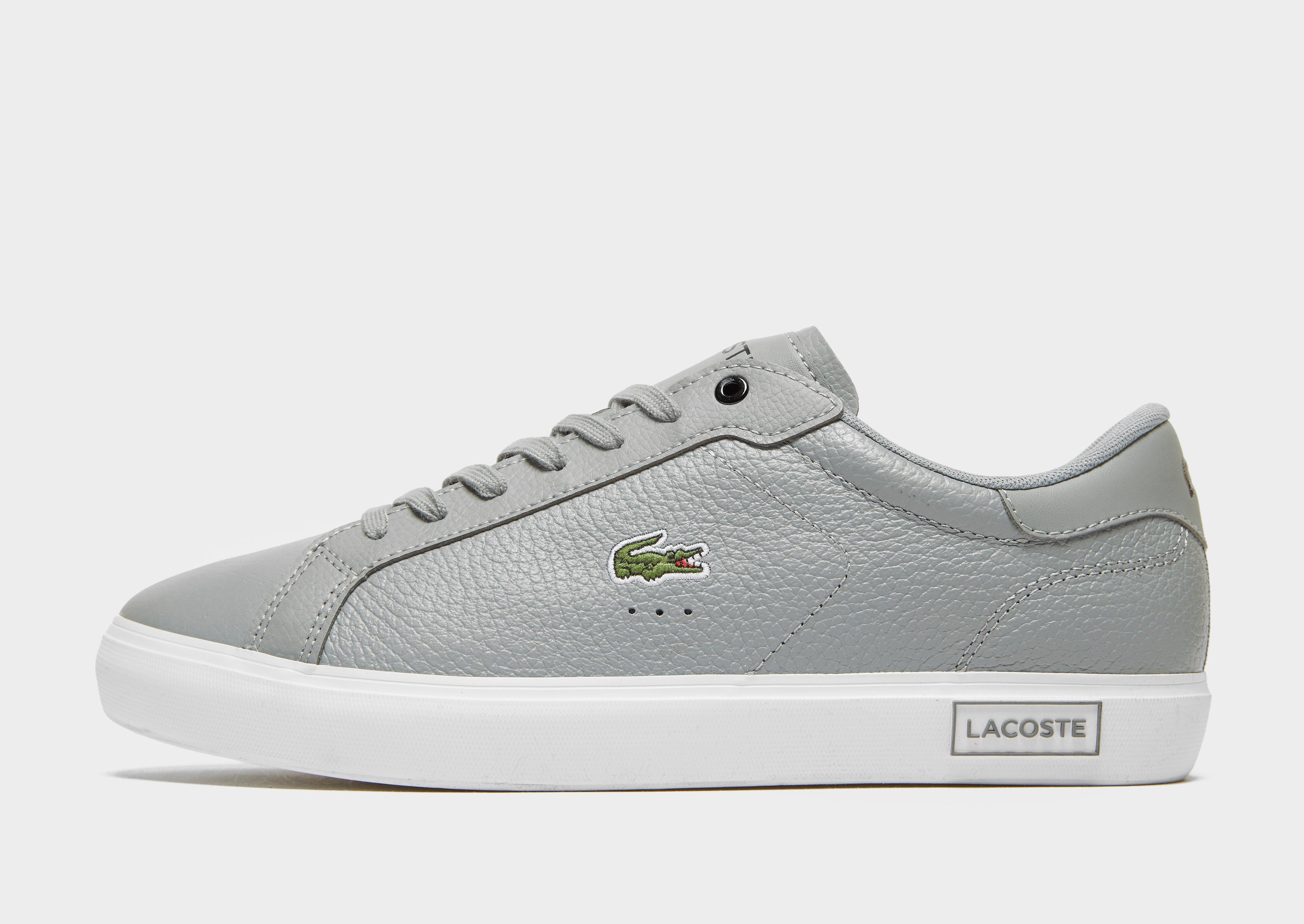 lacoste gray shoes