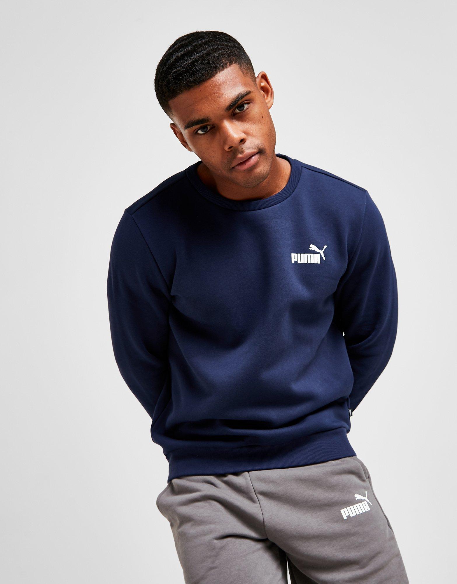 puma tape tie waist crew sweatshirt