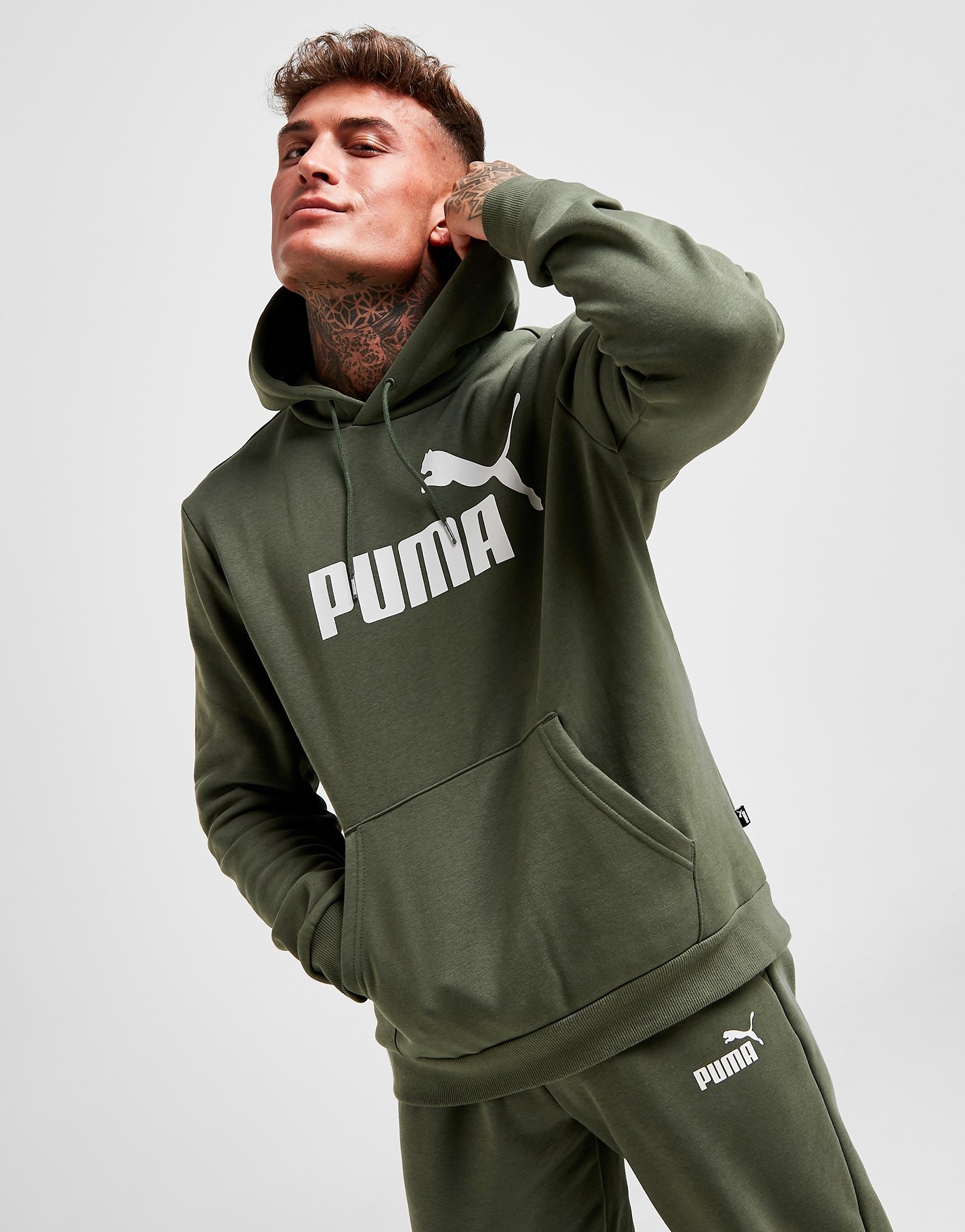 Green Puma Core Logo Hoodie - JD Sports NZ