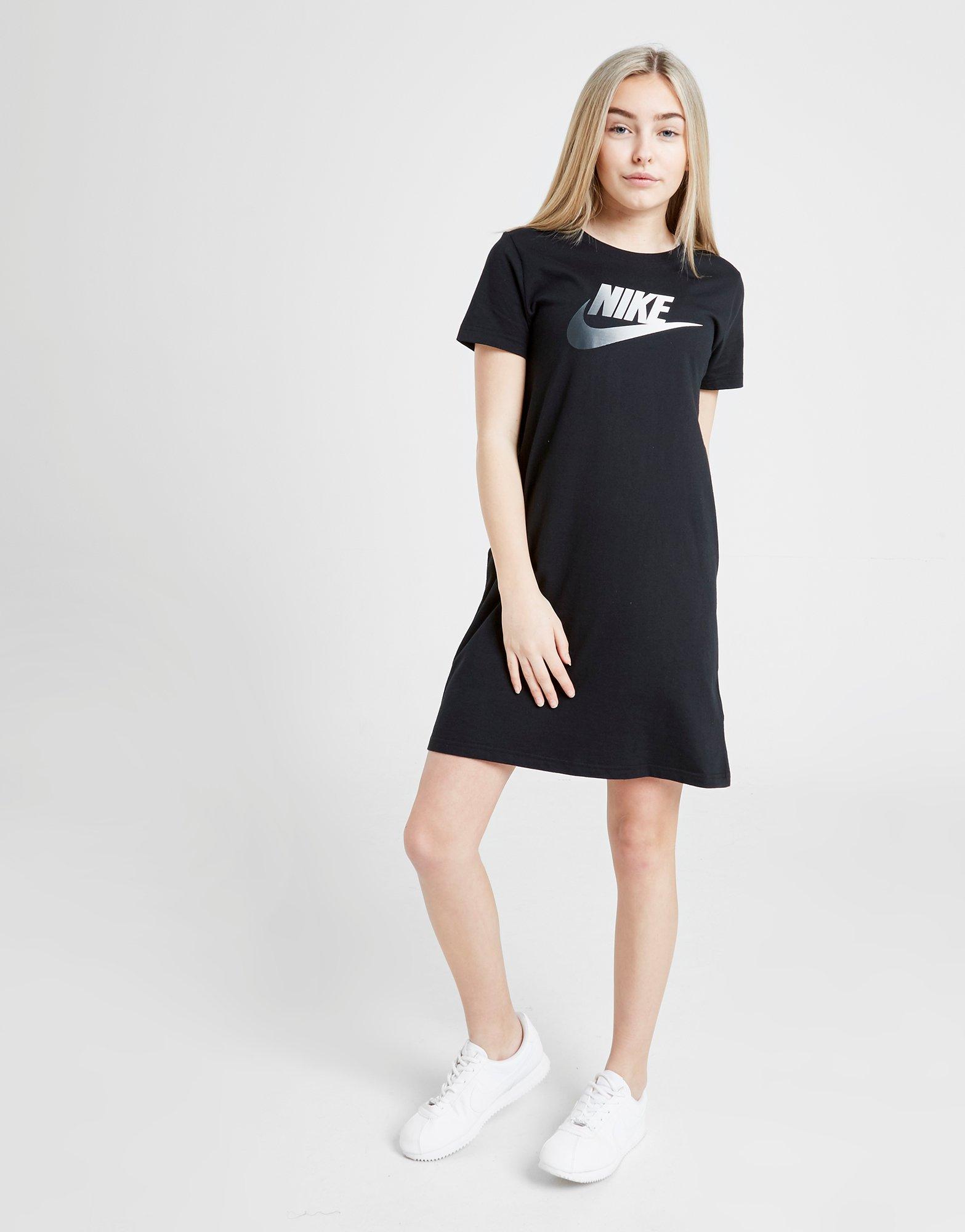 nike t shirt dress grey