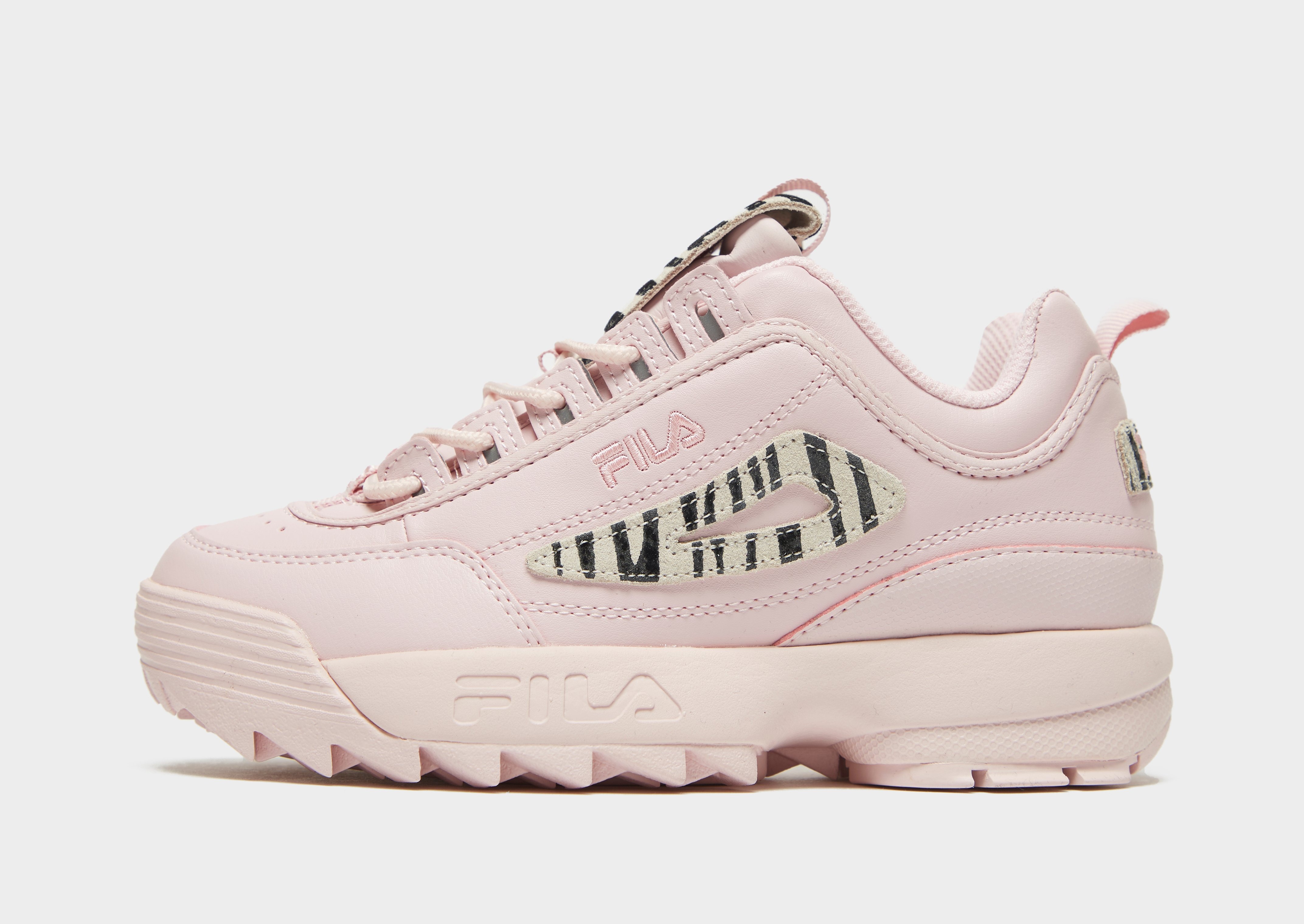 kids fila disruptor pink