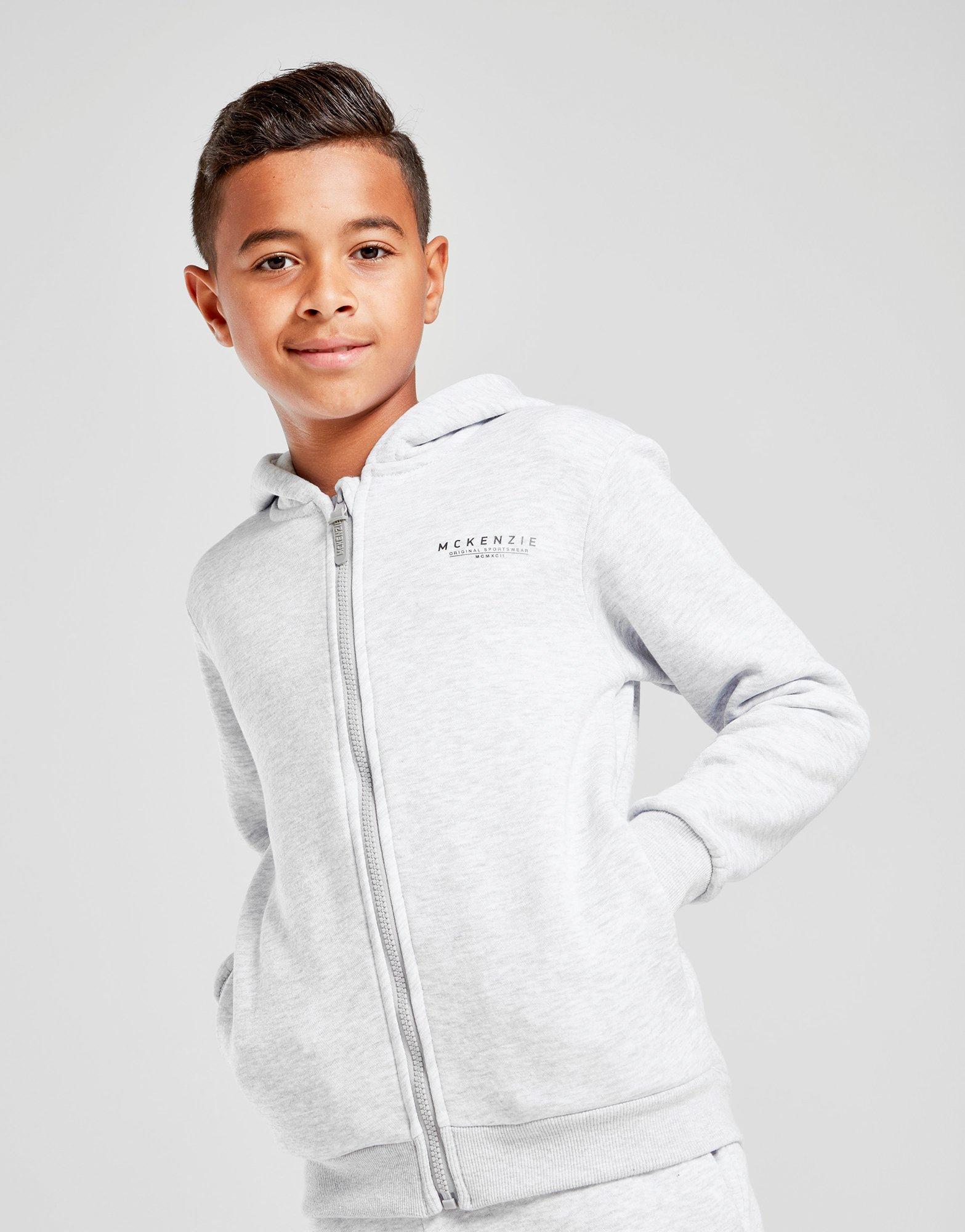 Koop Grijs McKenzie Essential Zip Through Hoodie Junior | JD Sports