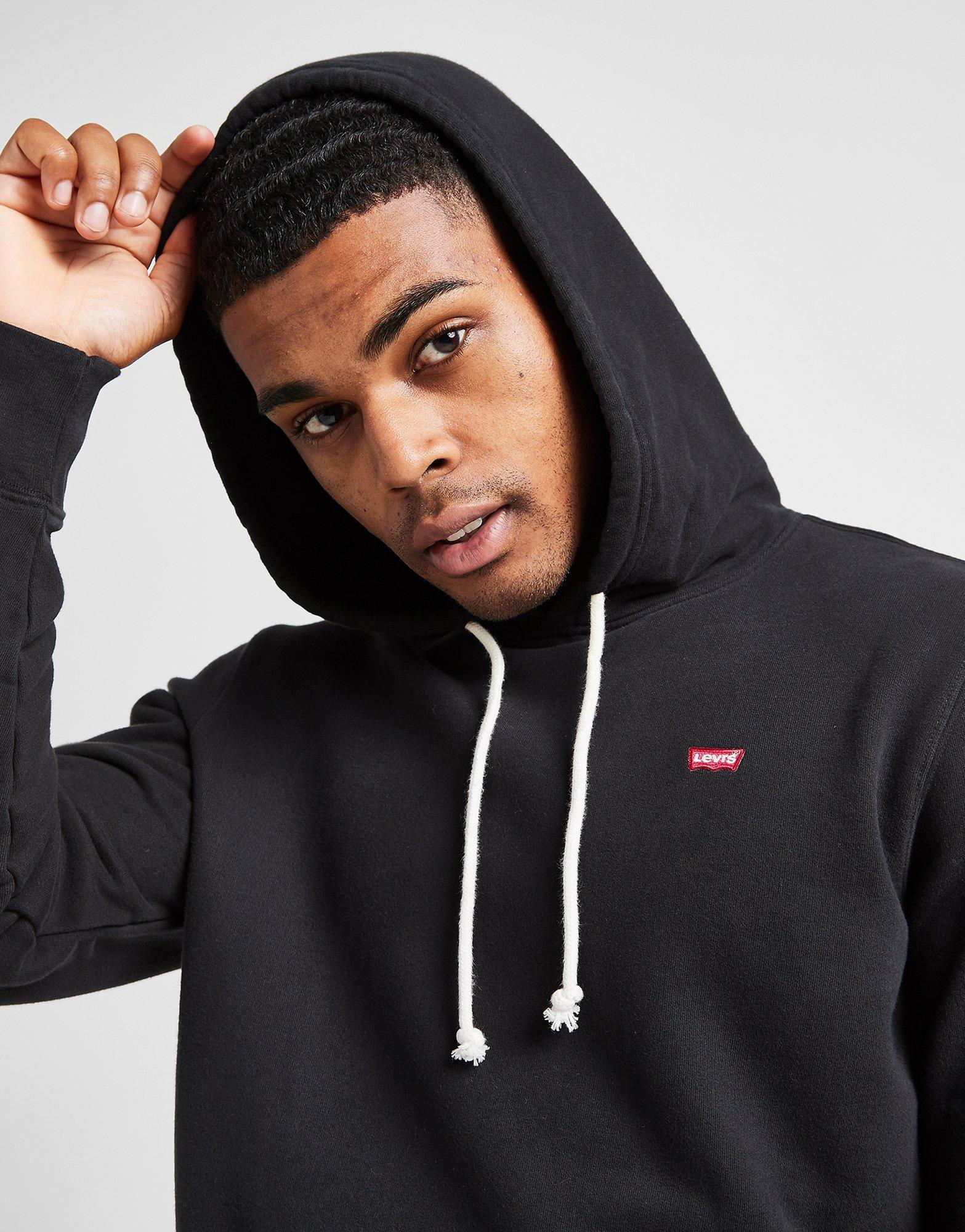 levis black hoodie mens