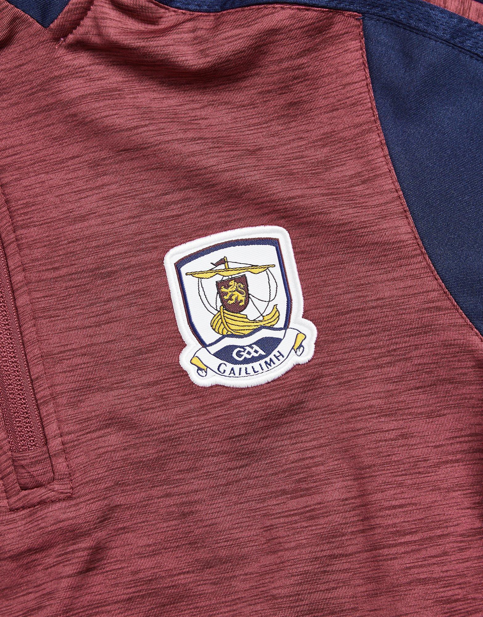 O'Neills Galway GAA Portland 1/2 Zip Top Junior
