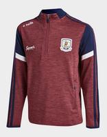 O'Neills Galway GAA Portland 1/2 Zip Top Junior