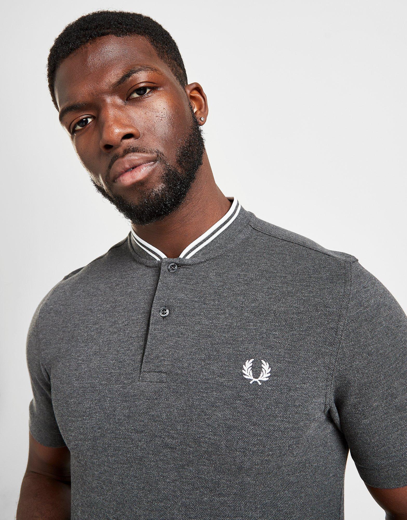 fred perry bomber neck polo shirt