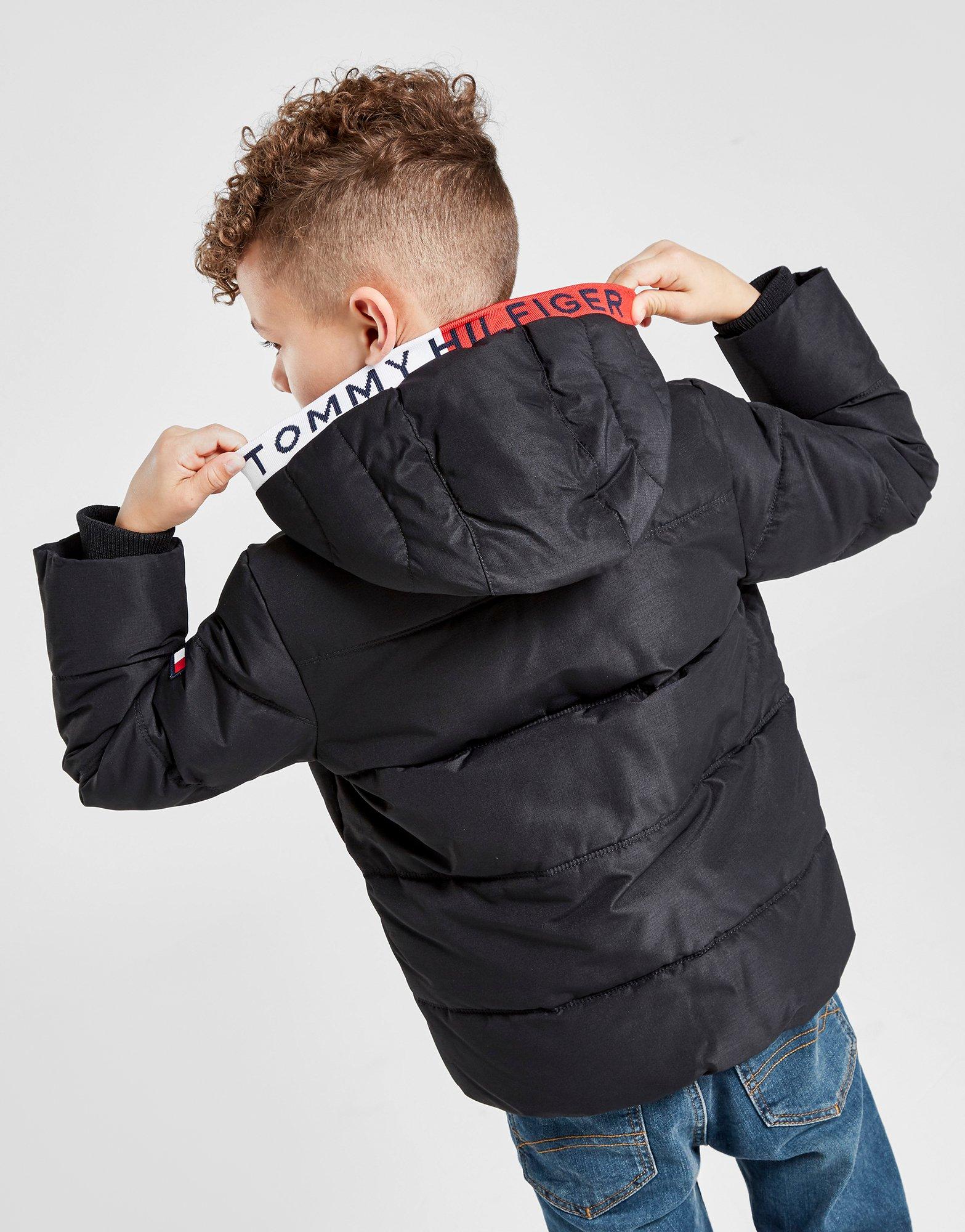 tommy hilfiger junior padded flag jacket