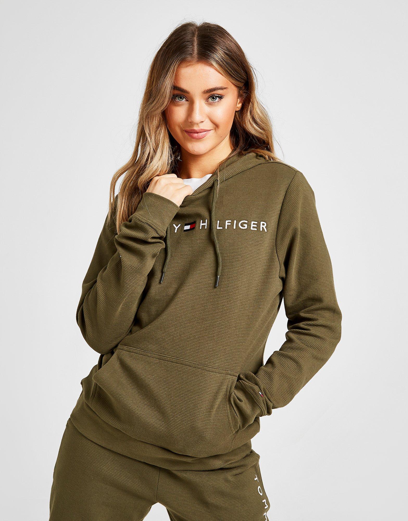 beige tommy hilfiger hoodie