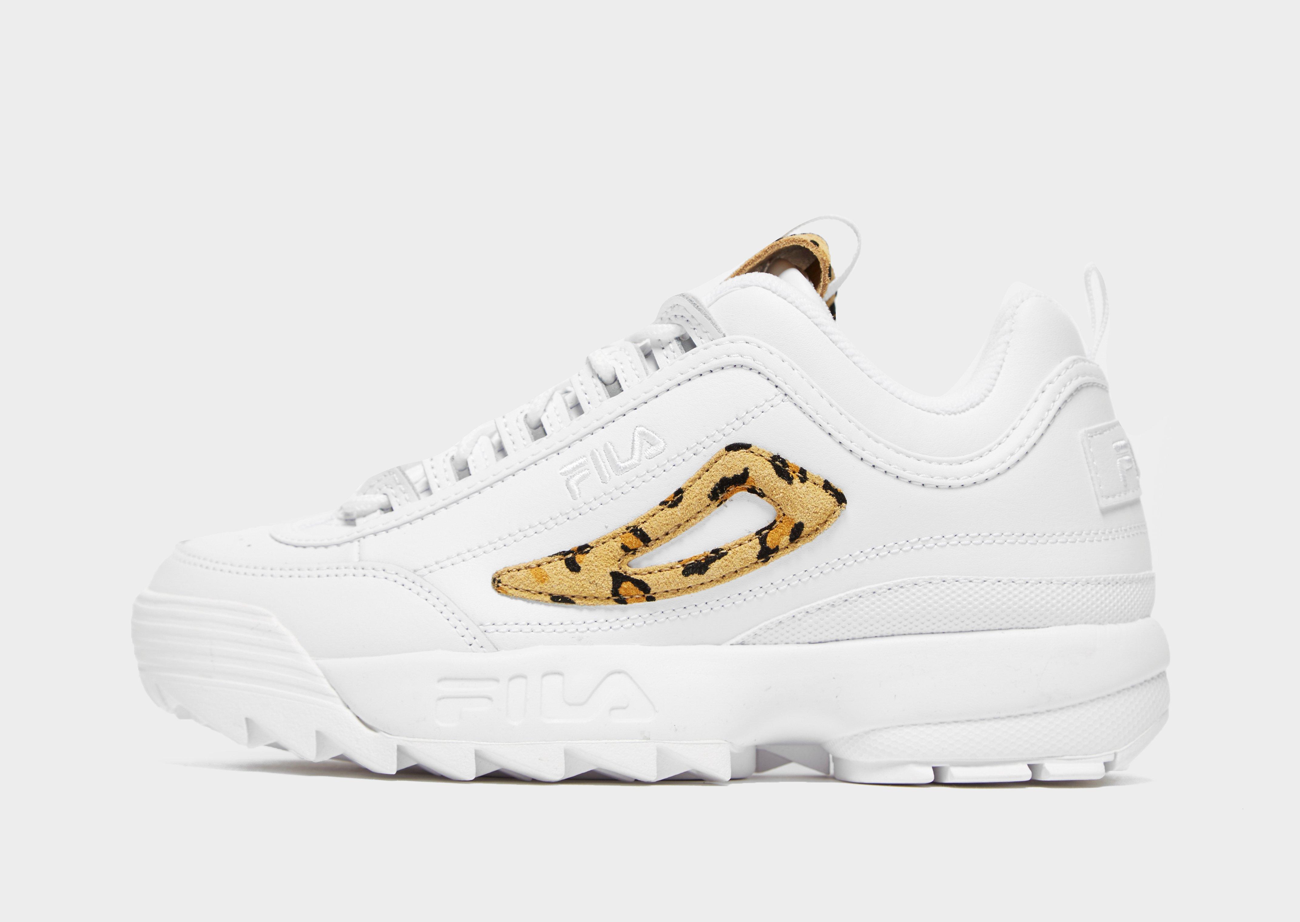 fila disruptor leopard print