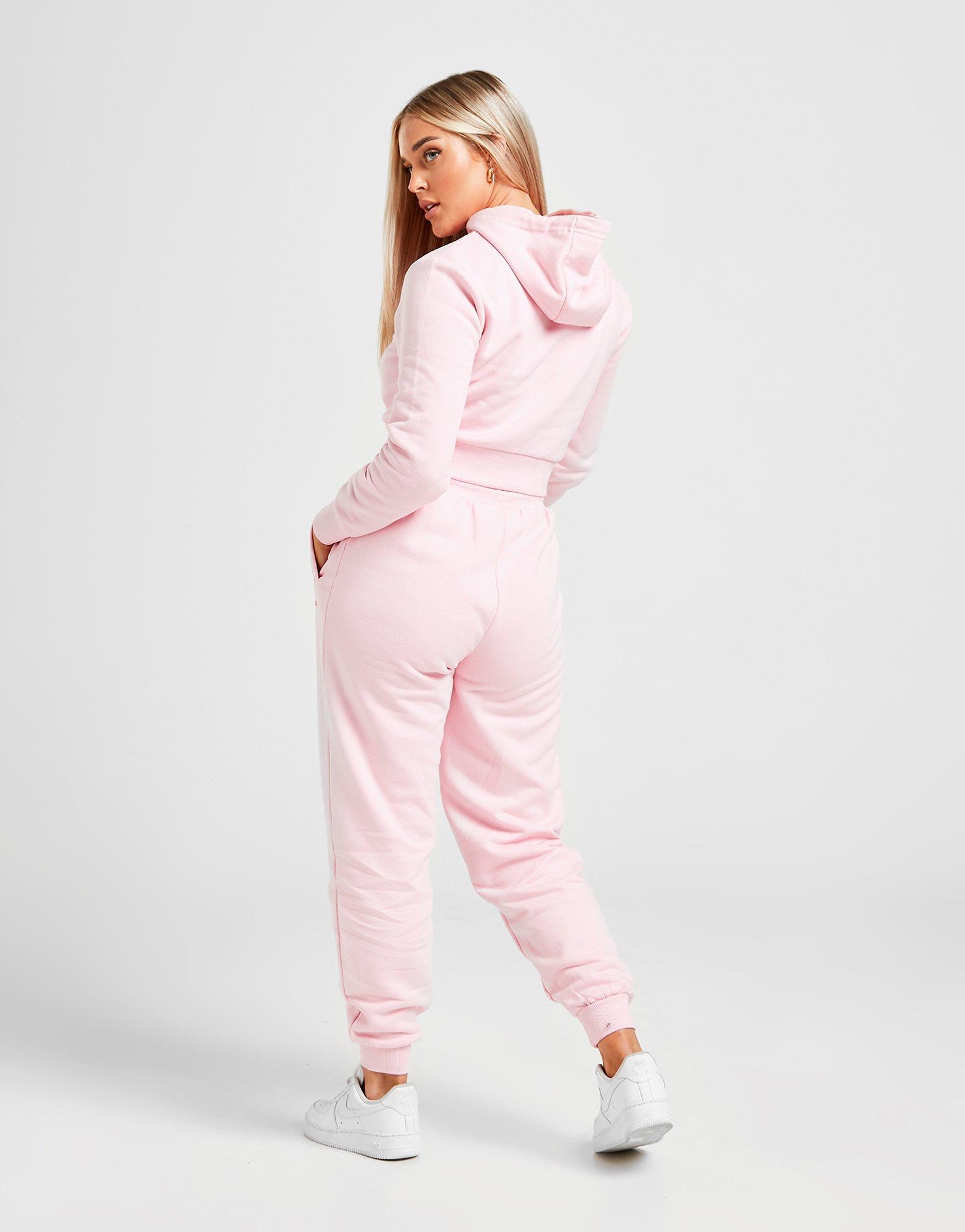 Buy Pink Ellesse Fleece Overhead Tracksuit