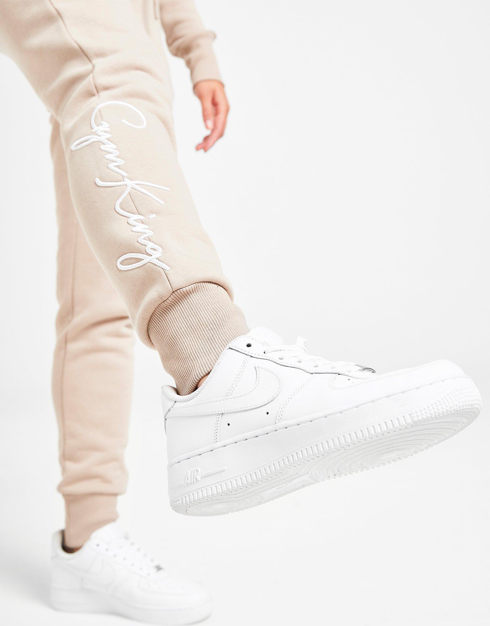 gym king white joggers