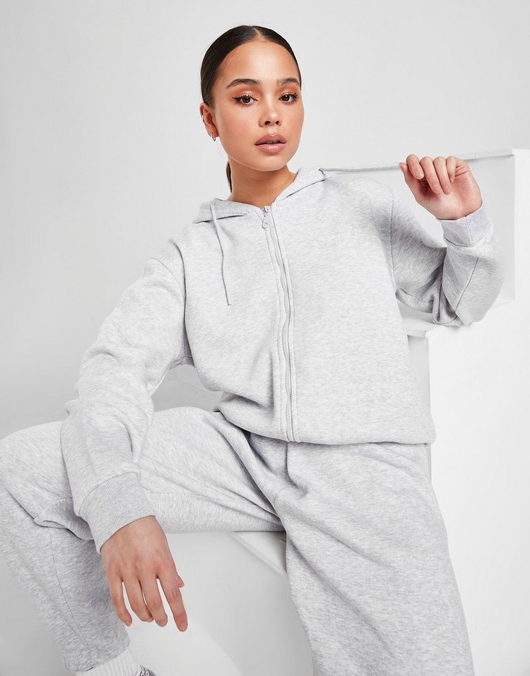 Grey McKenzie Essential Full Zip Boyfriend Hoodie JD Sports