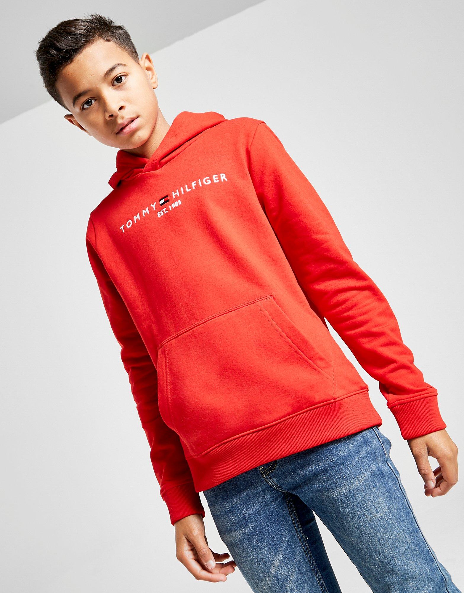 tommy hilfiger essential logo overhead hoodie junior