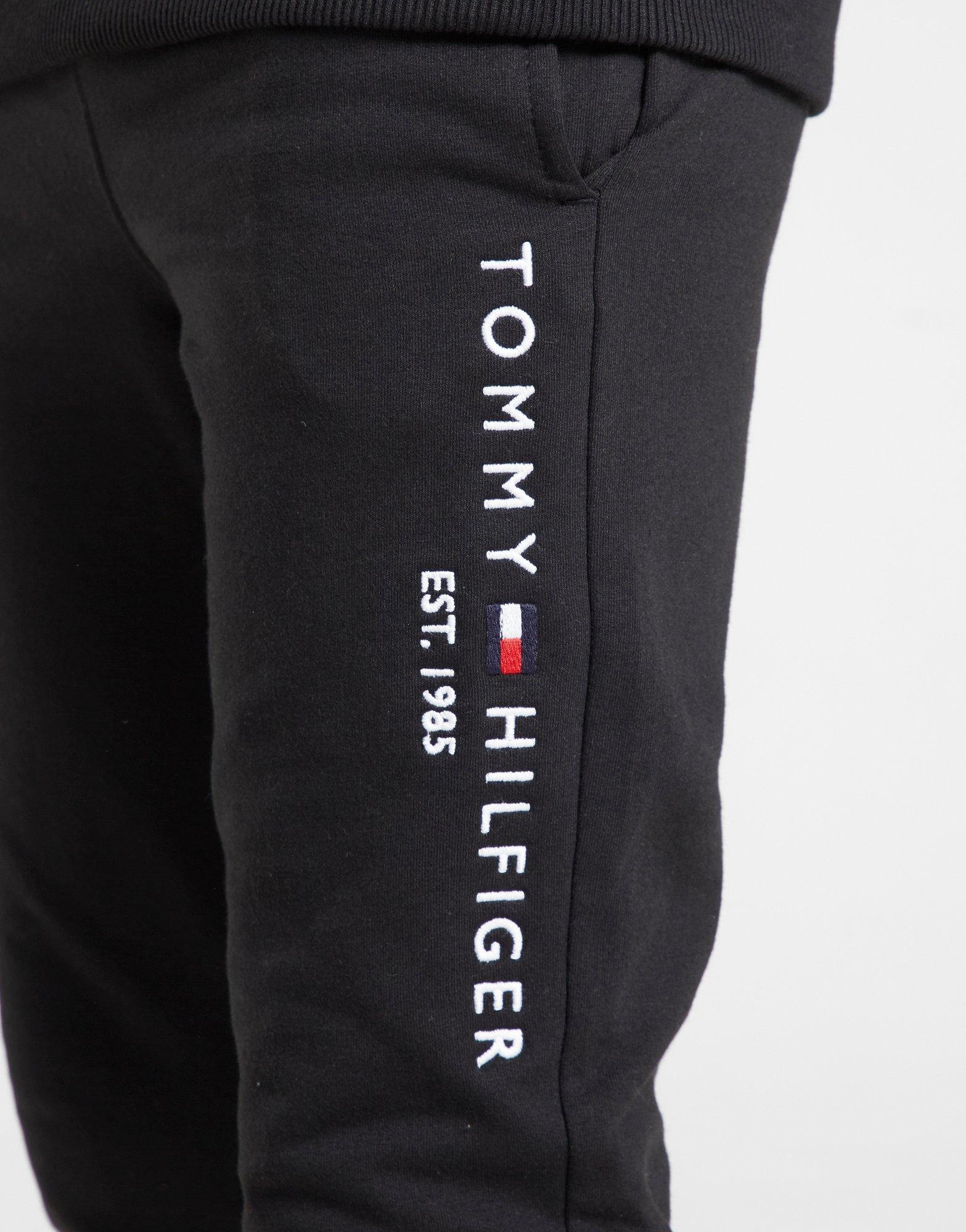 tommy hilfiger black tracksuit