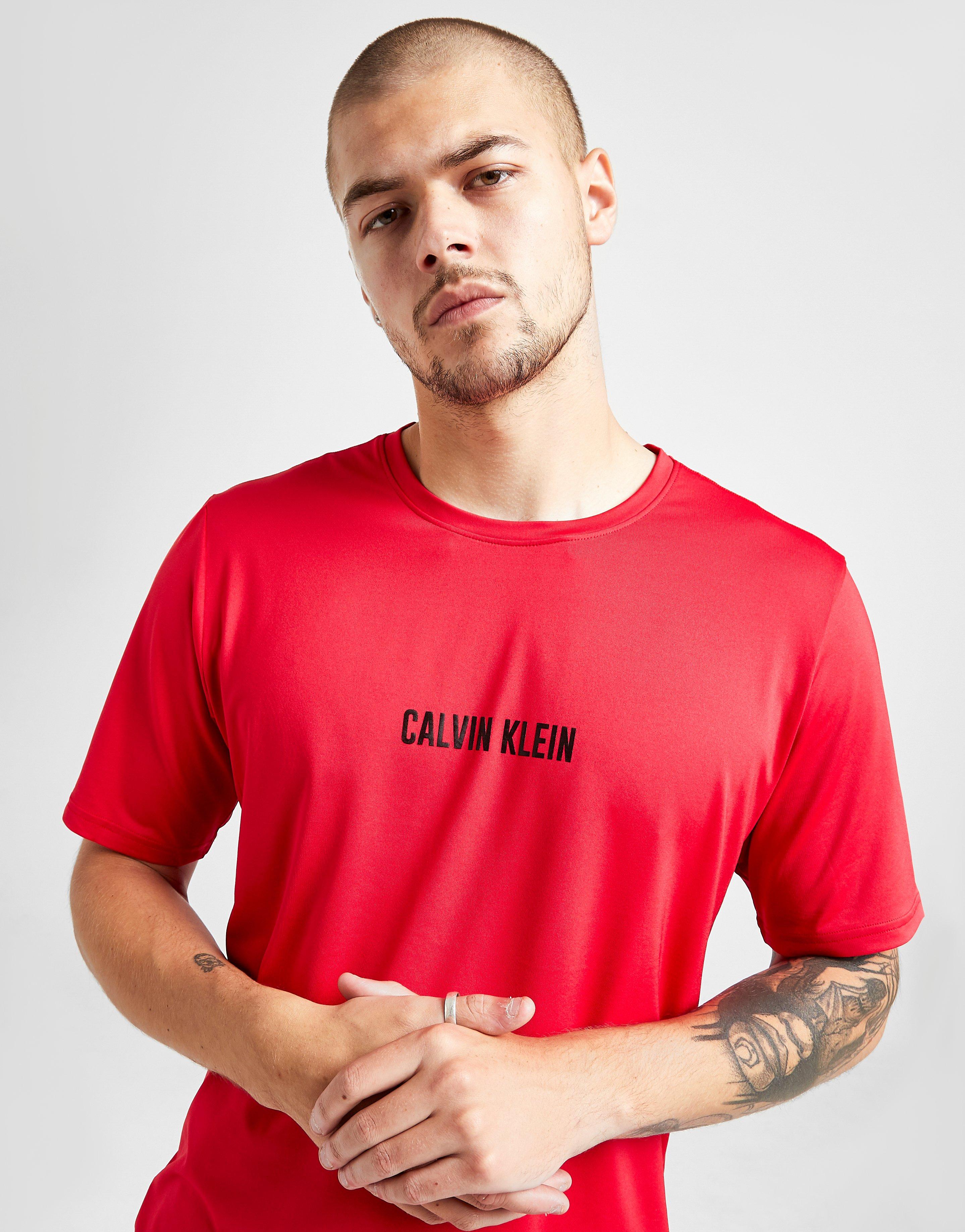calvin klein red tshirt