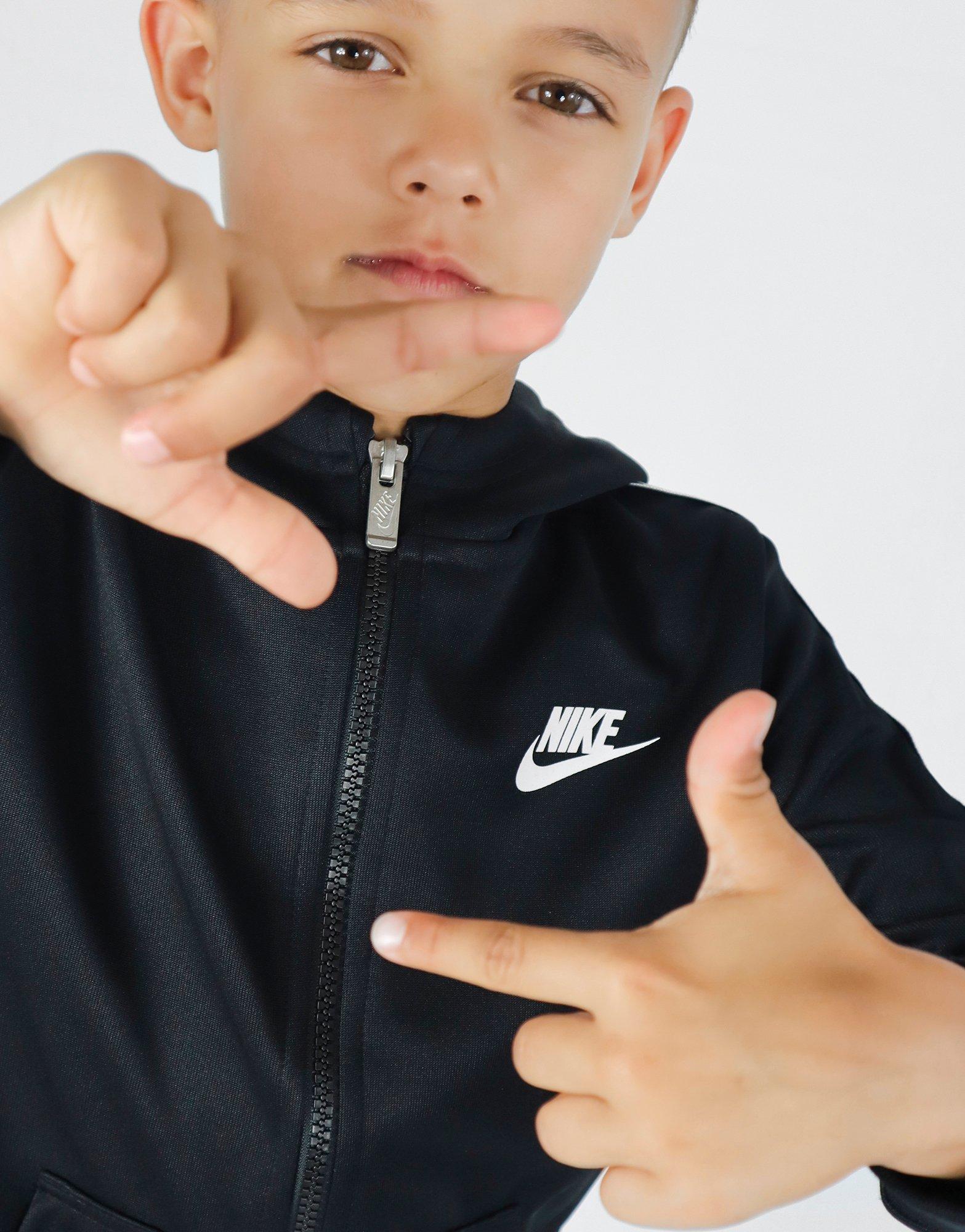 nike repeat tape poly full zip tracksuit