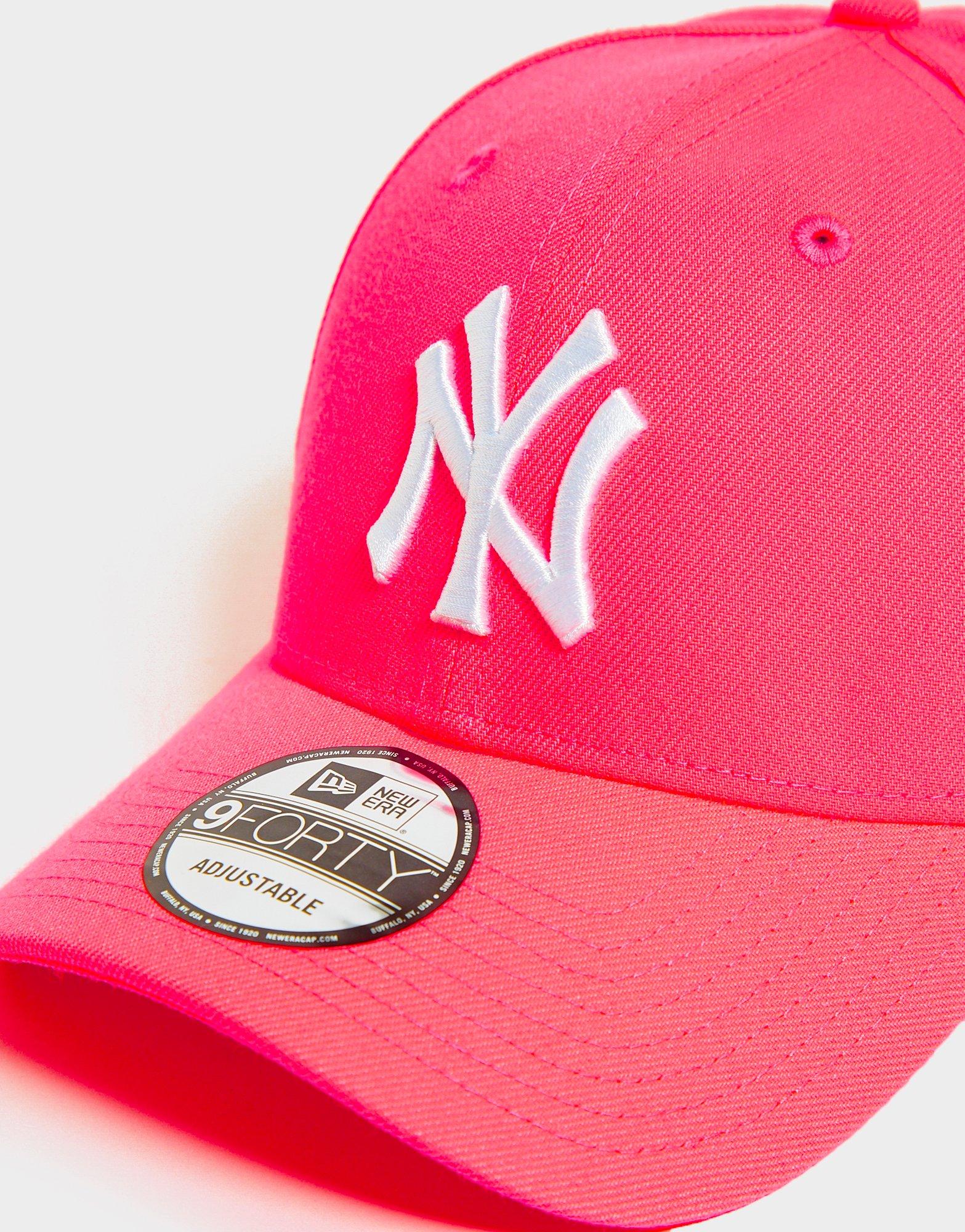 pink yankees cap