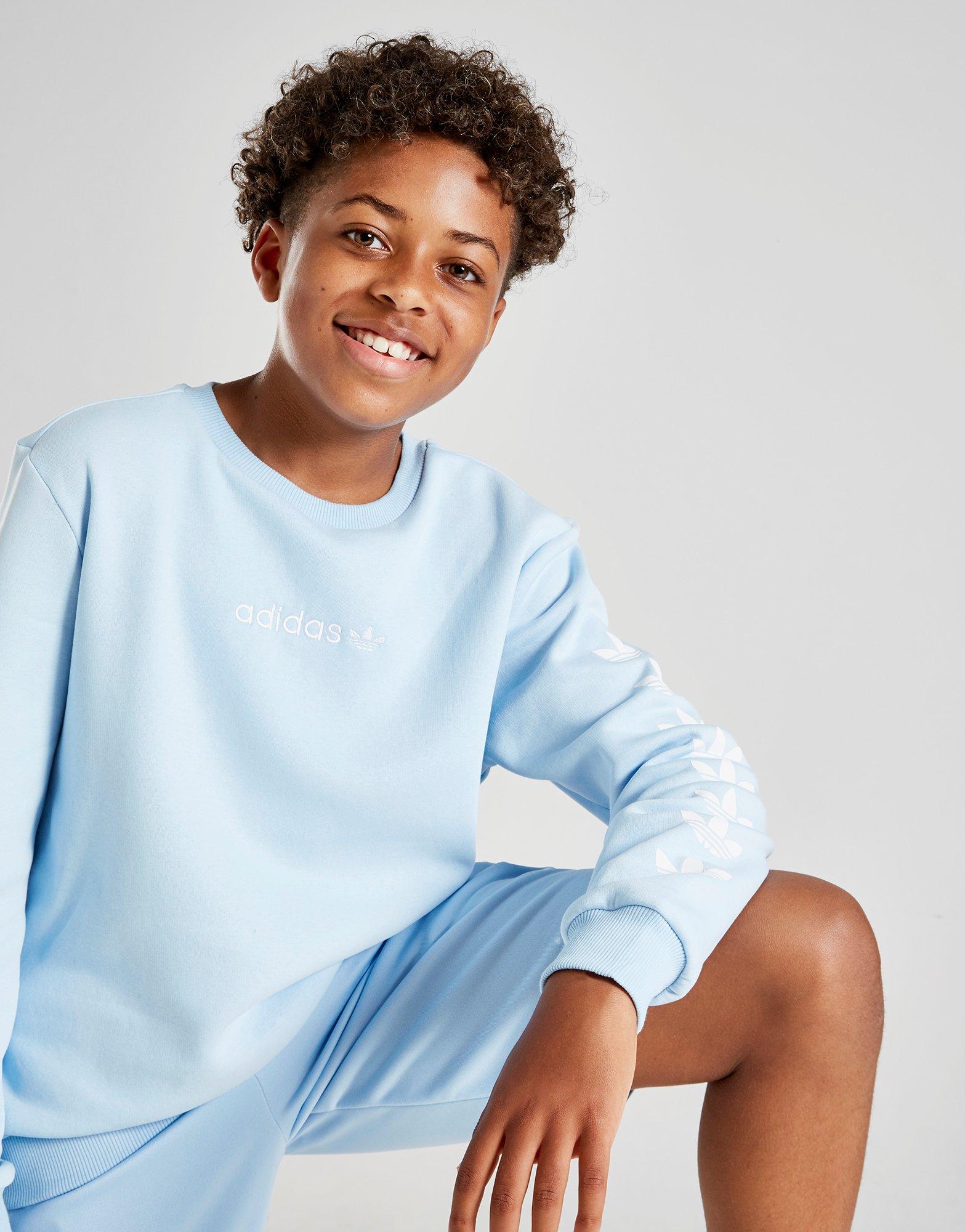 adidas originals repeat trefoil crew sweatshirt