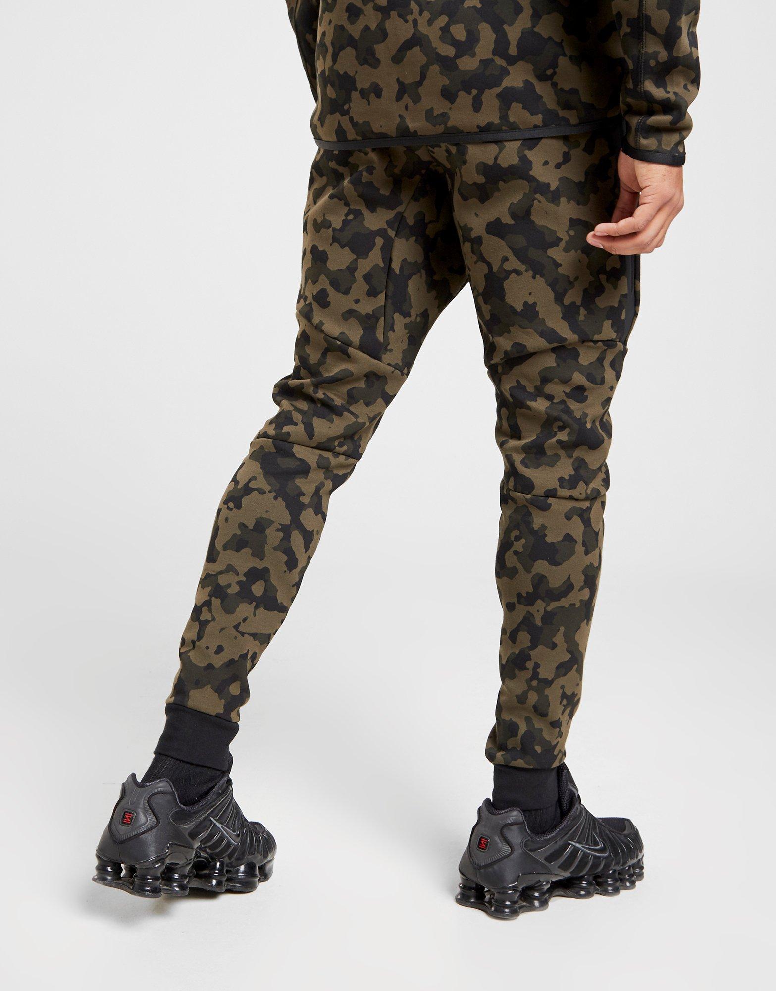 nike tech fleece camo joggers