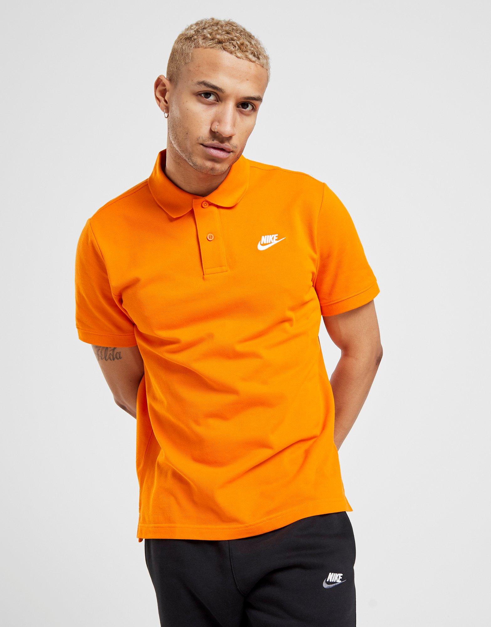 nike orange polo shirt