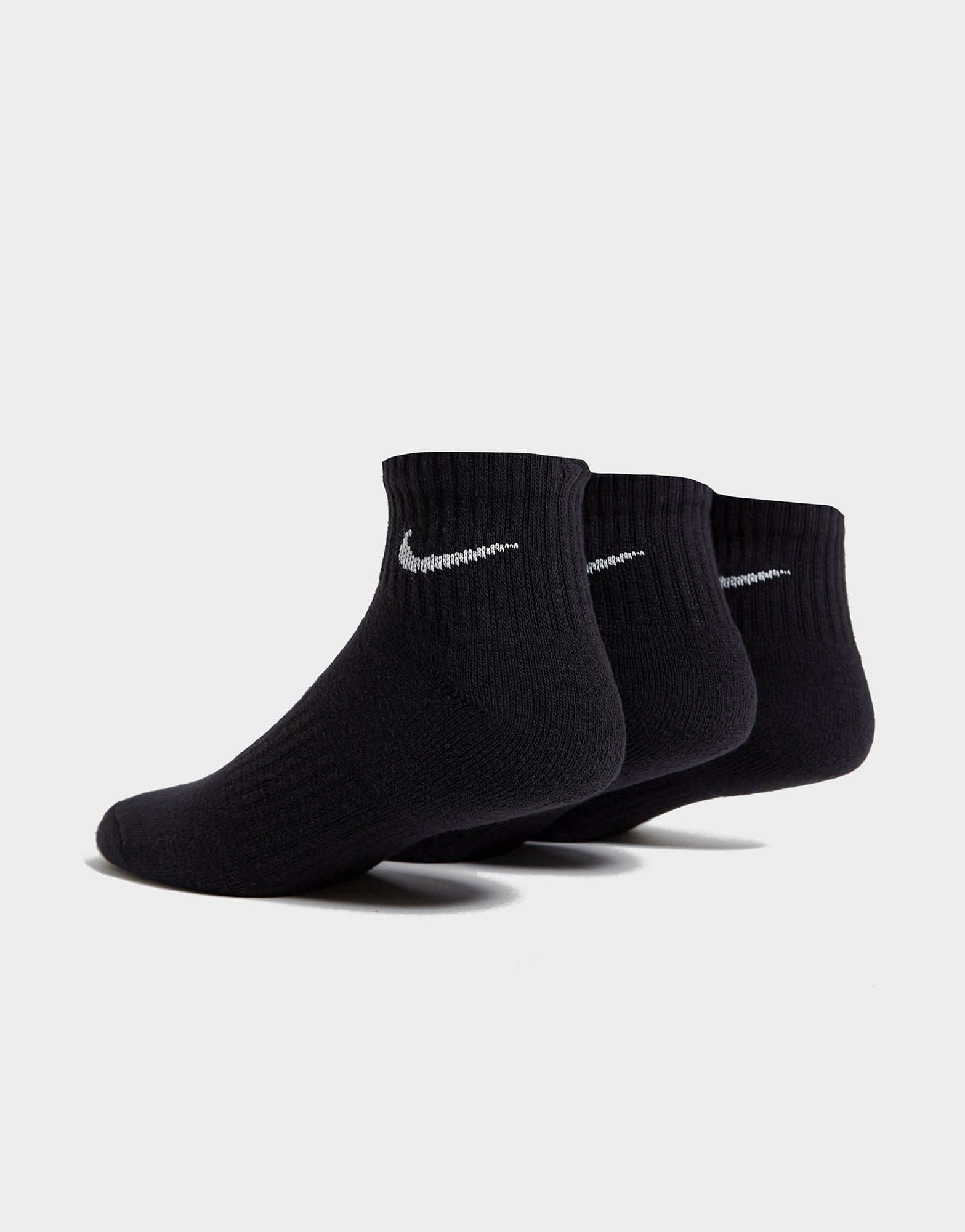 SOLDES 2024 : Nike Lot de 3 paires de Chaussettes, Black pas cher