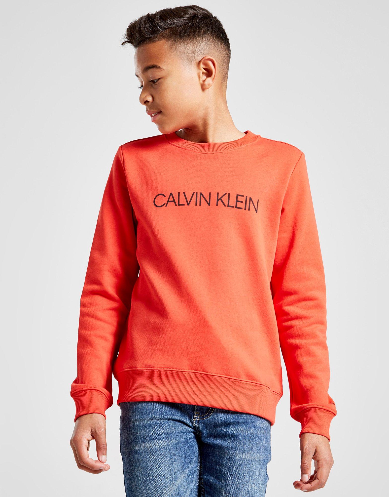 calvin klein jeans red hoodie