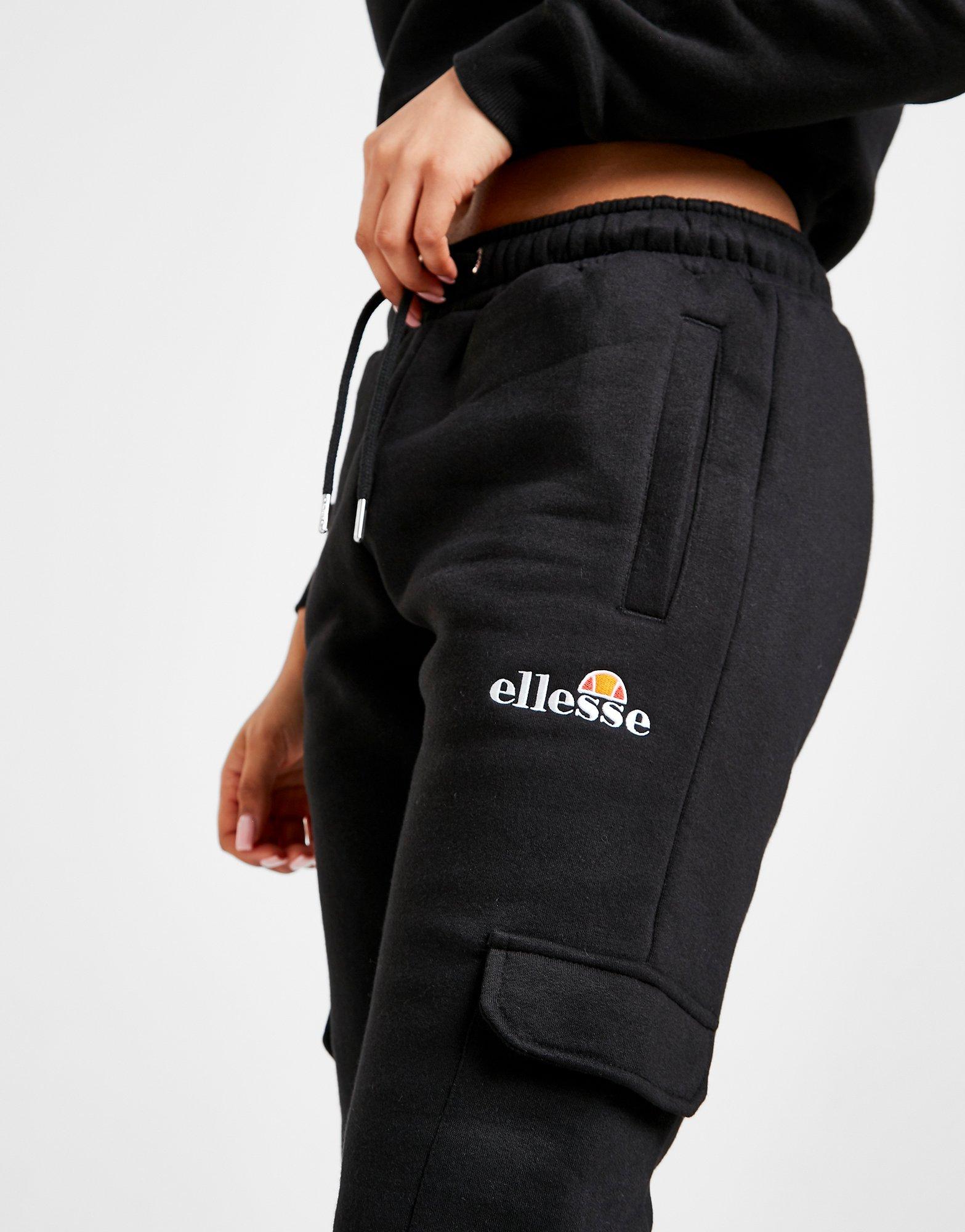 ellesse black joggers womens