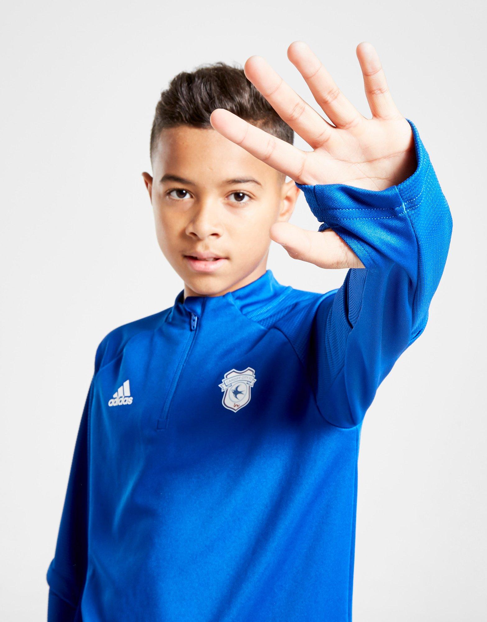 adidas Cardiff City FC Training Top Junior