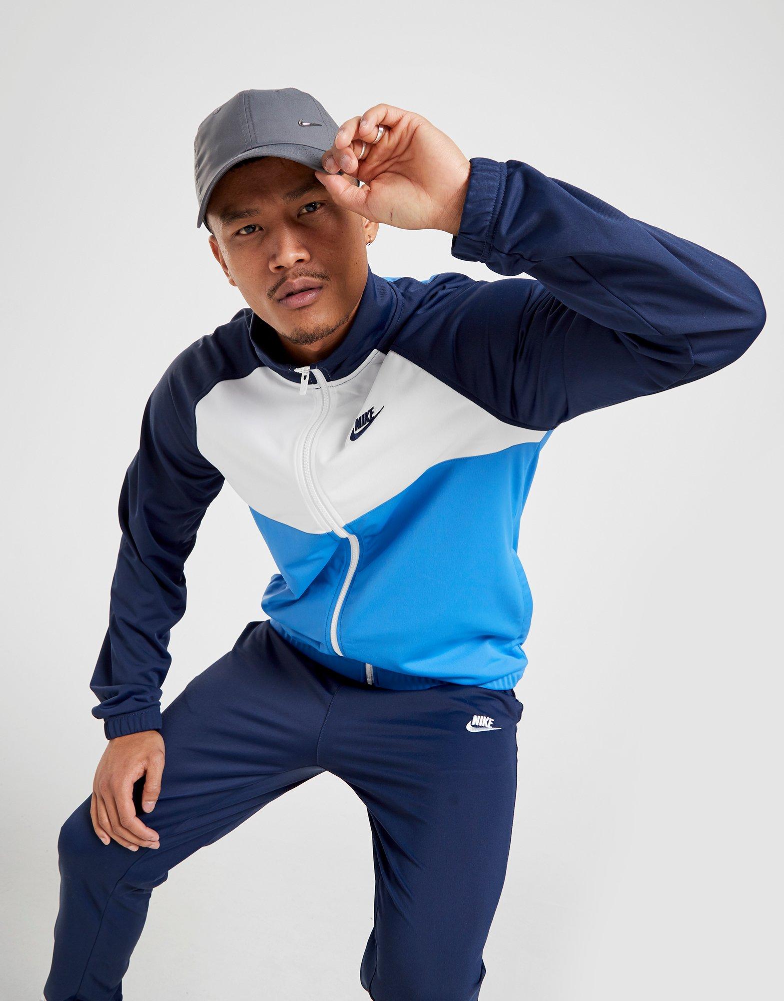 blue nike track top