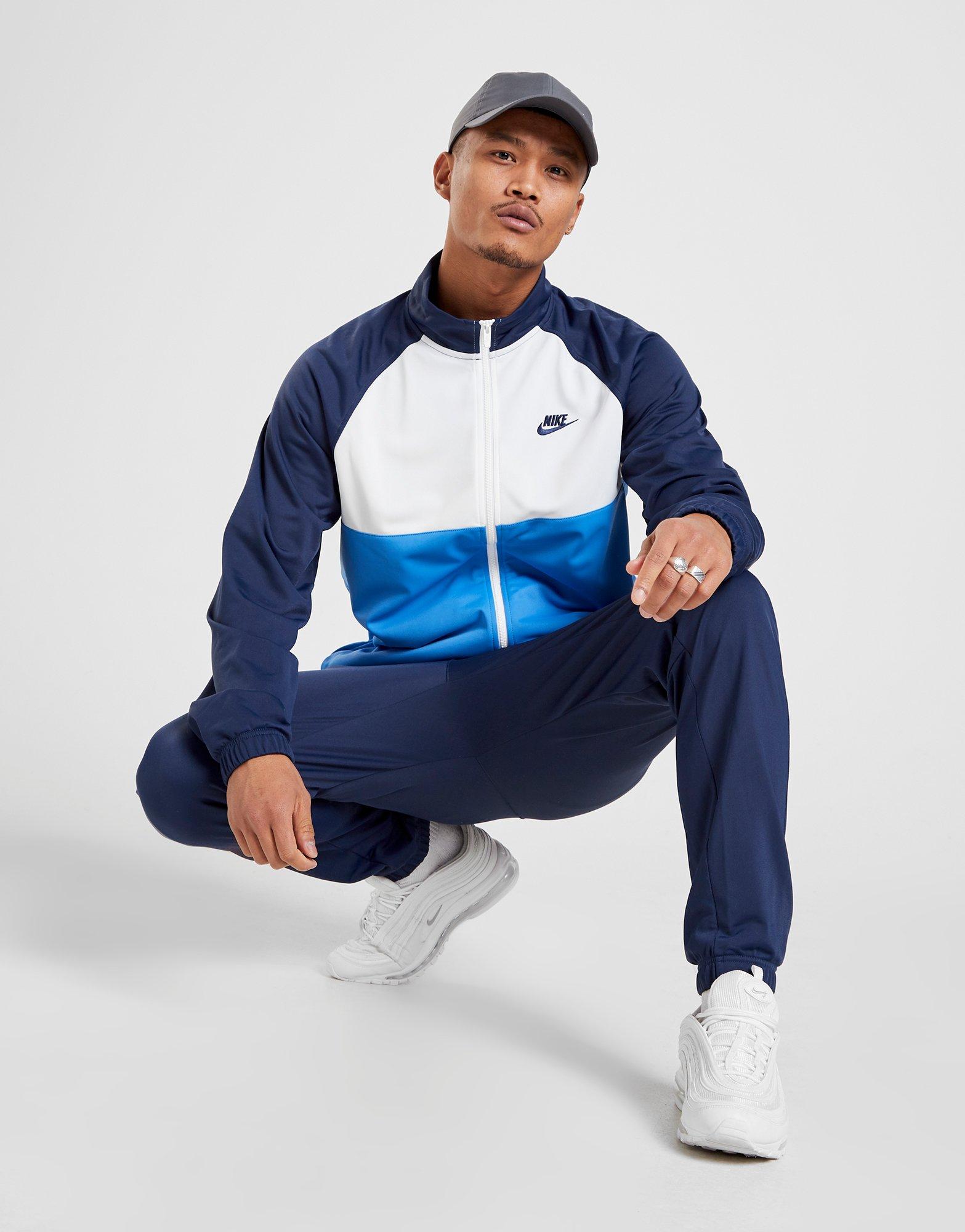 nike blue tracksuit top