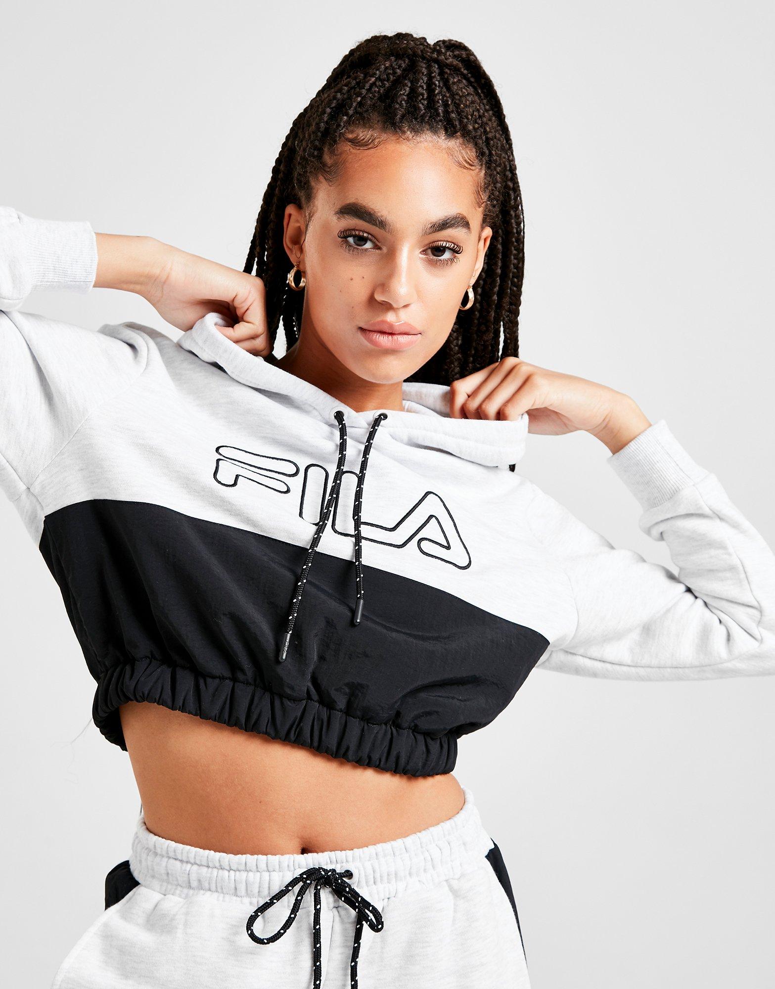 fila crop hoodies