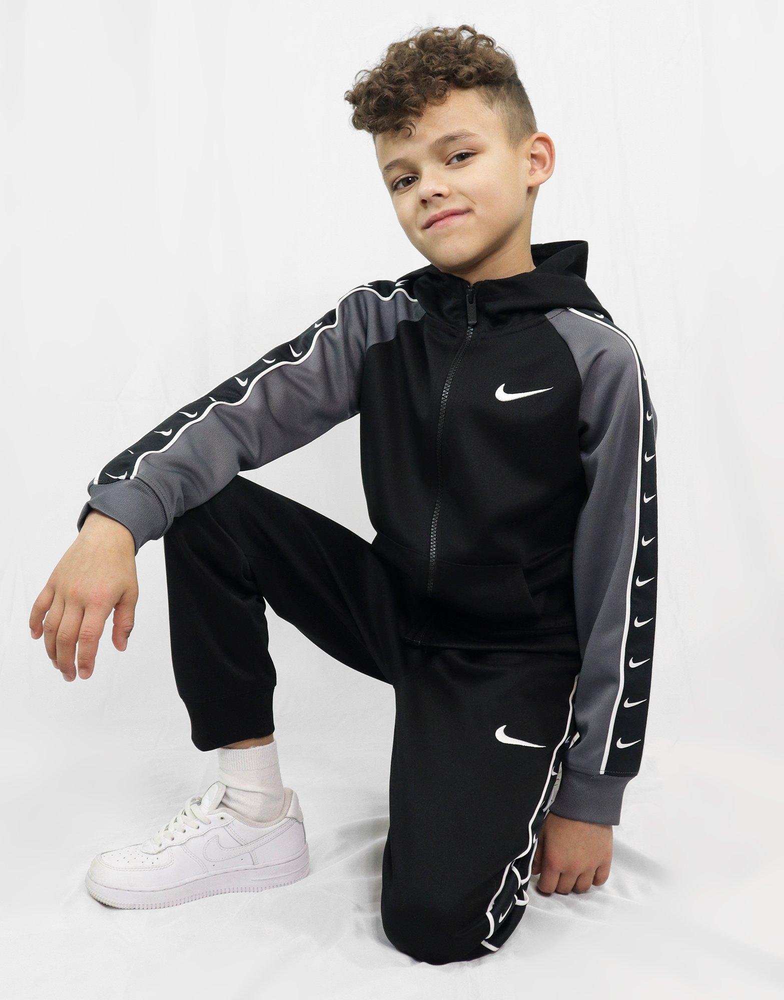 nike swoosh tape tracksuit infant