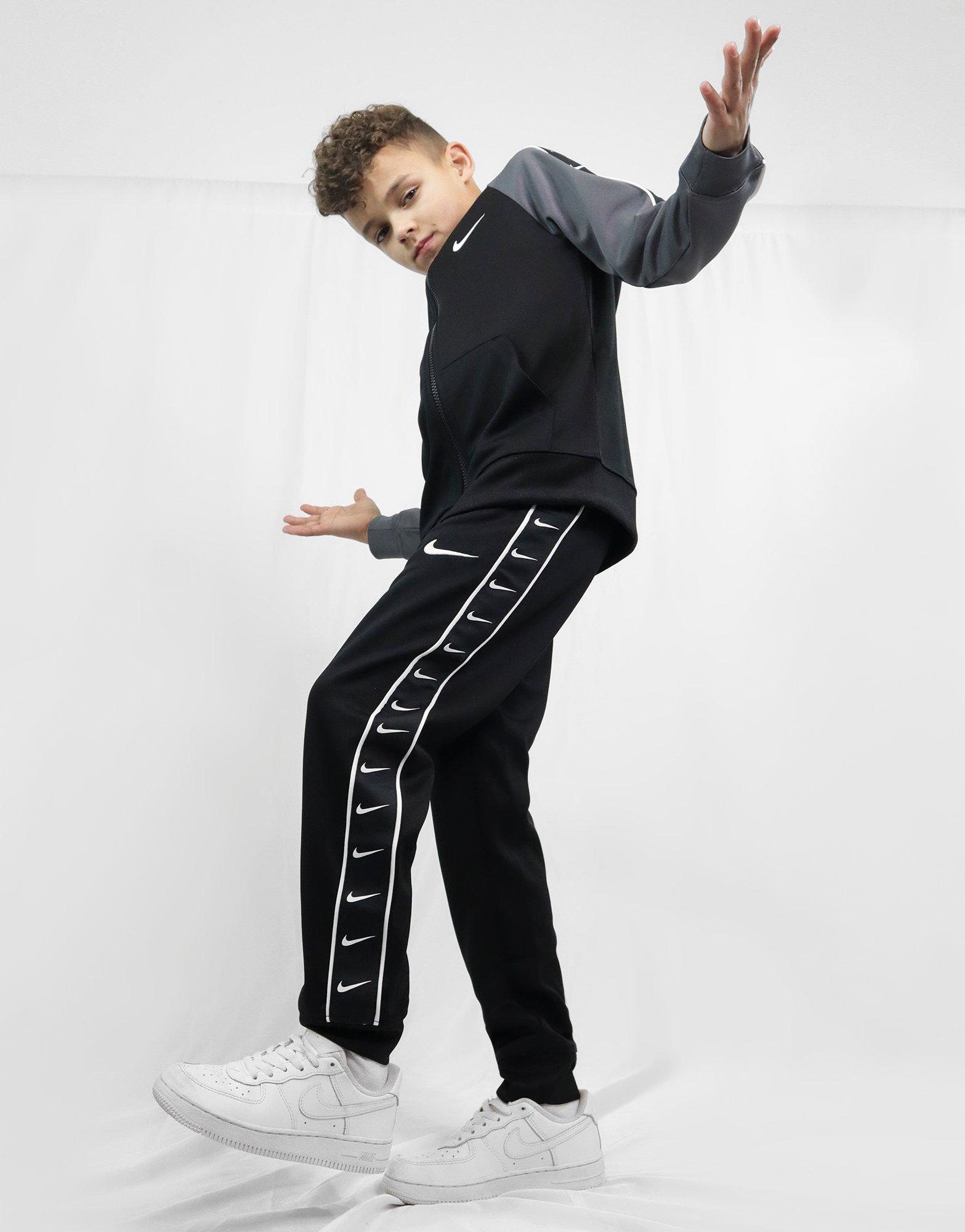 nike grey tape tracksuit