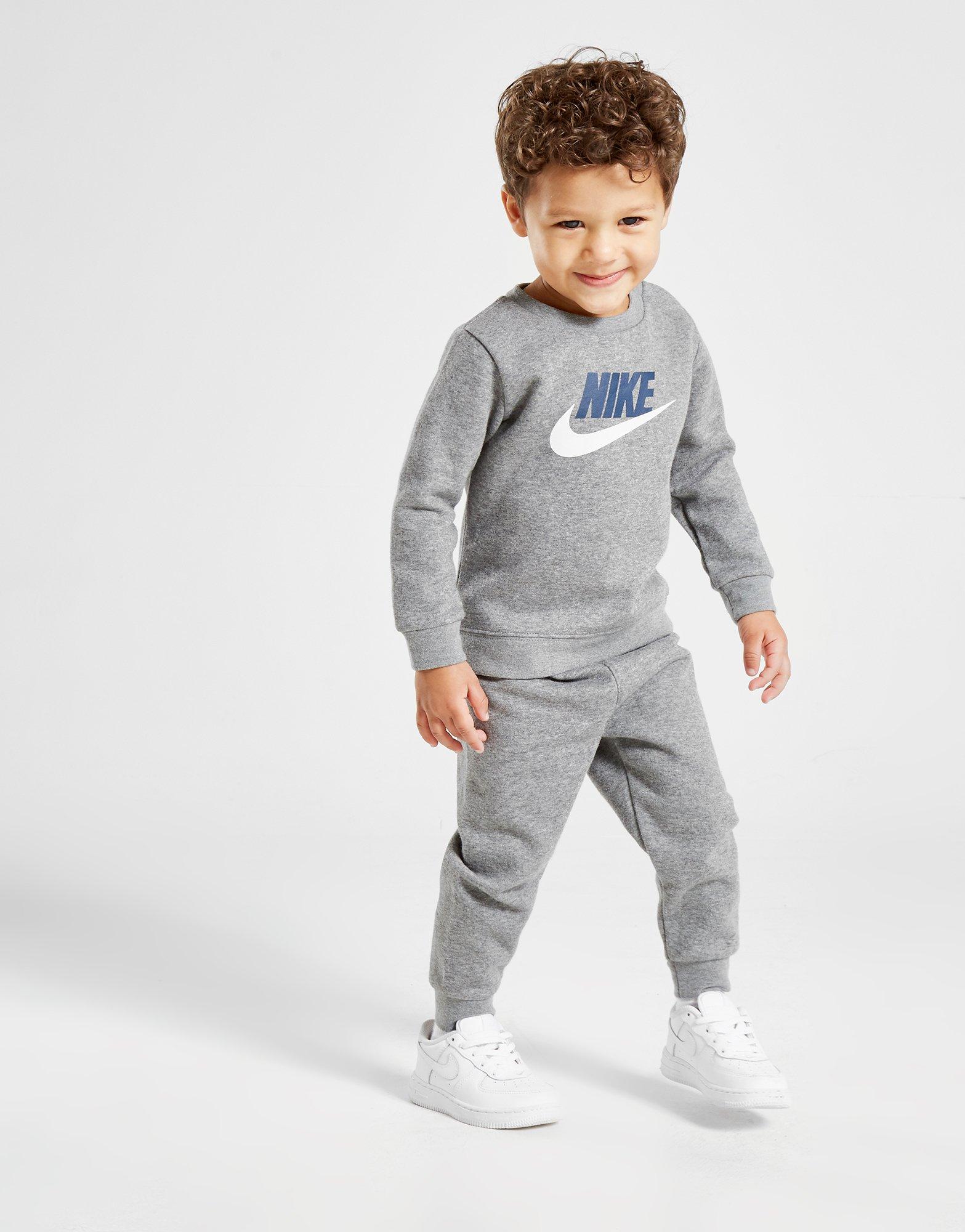 nike all over print crew tracksuit infant