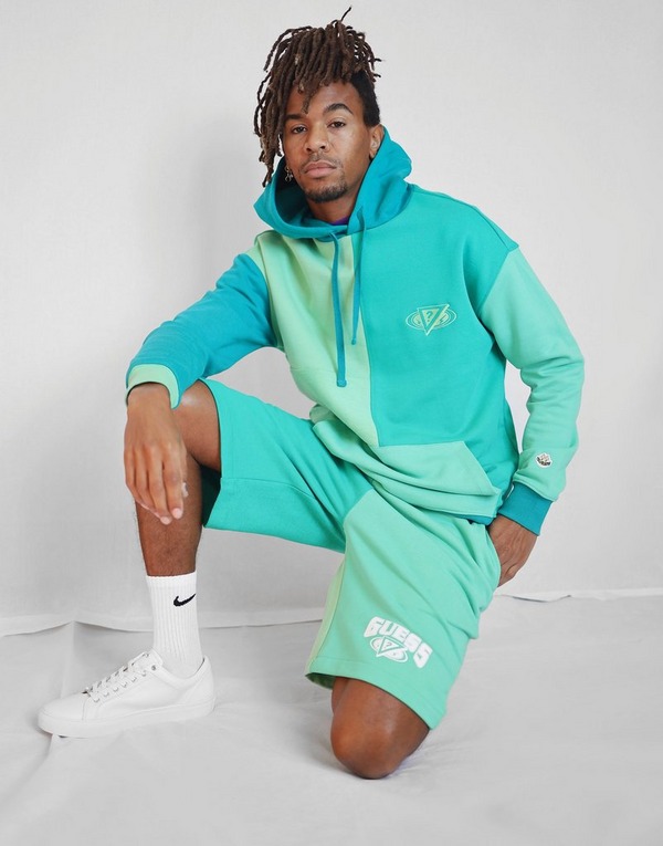 Buy Green Guess X J Balvin Colour Block Overhead Hoodie Men S Jd Sports Jd Sports Ireland