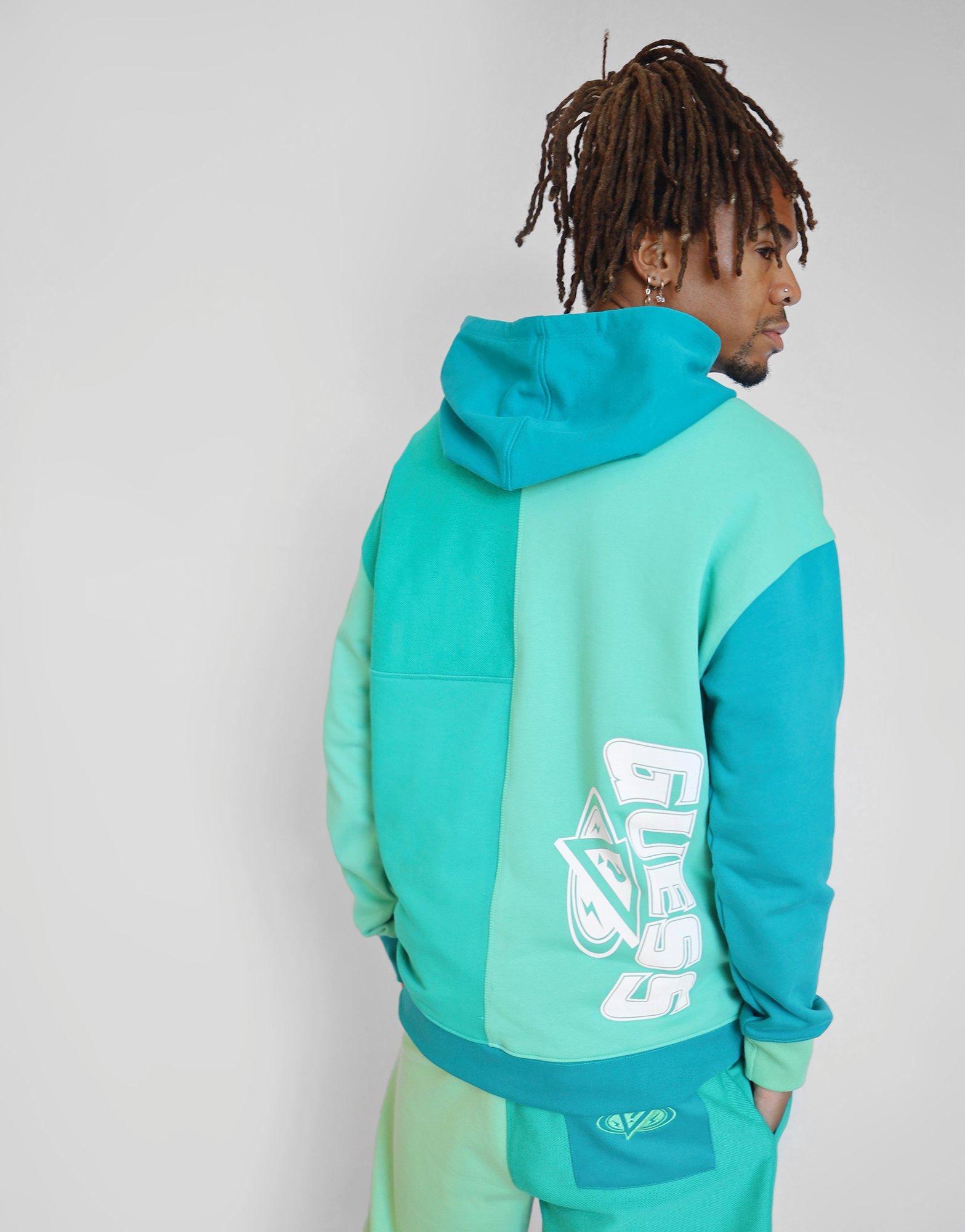 guess green hoodie