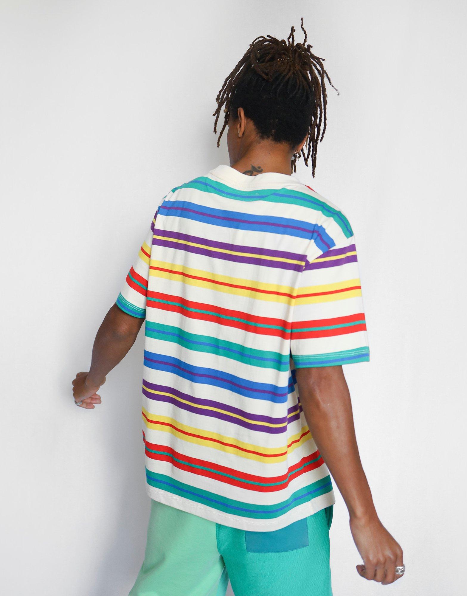 guess t shirt herr striped